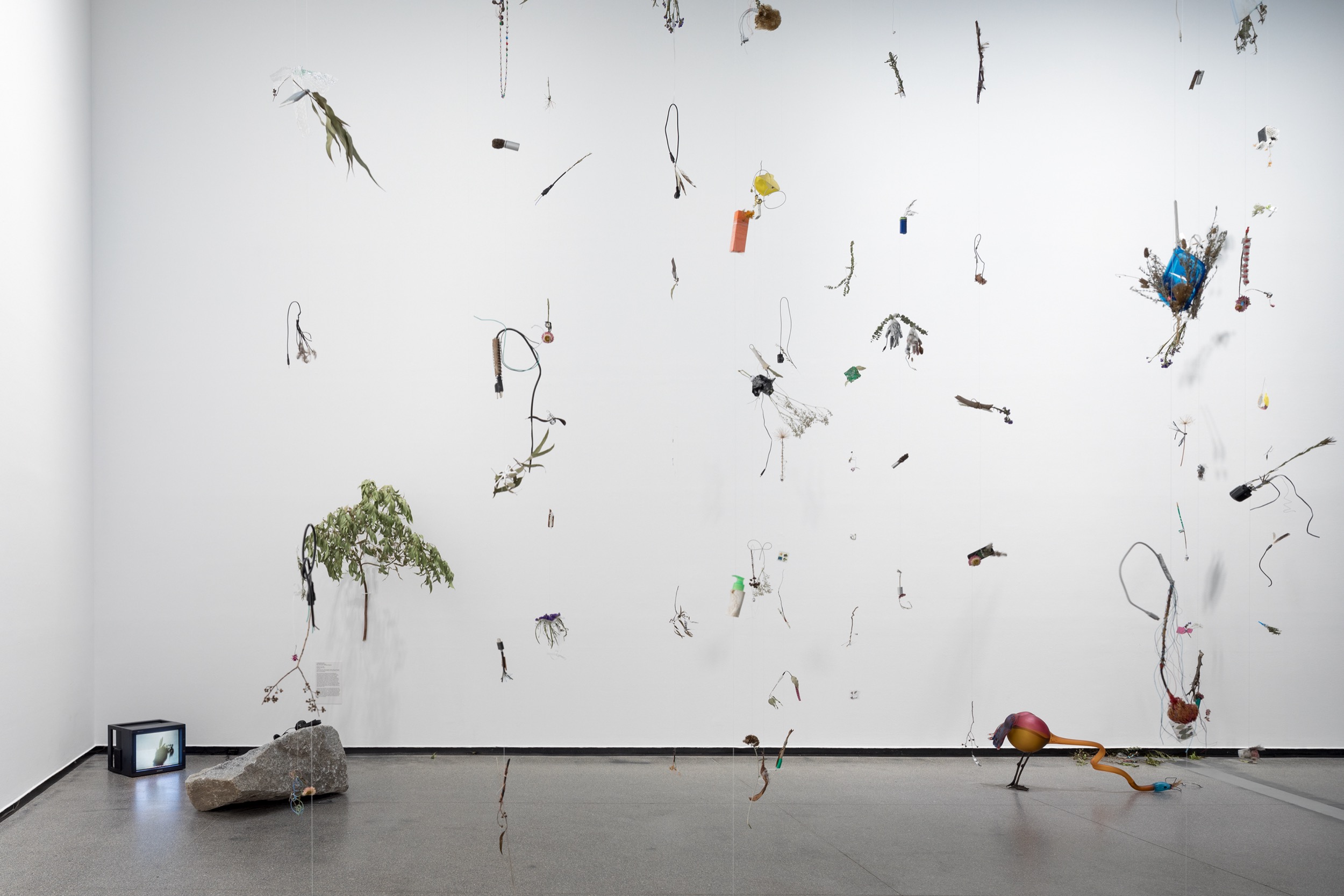 Installation view of Laure Prouvost: Oui Move In You 2024, Australian Centre for Contemporary Art, Melbourne. Photo: Andrew Curtis