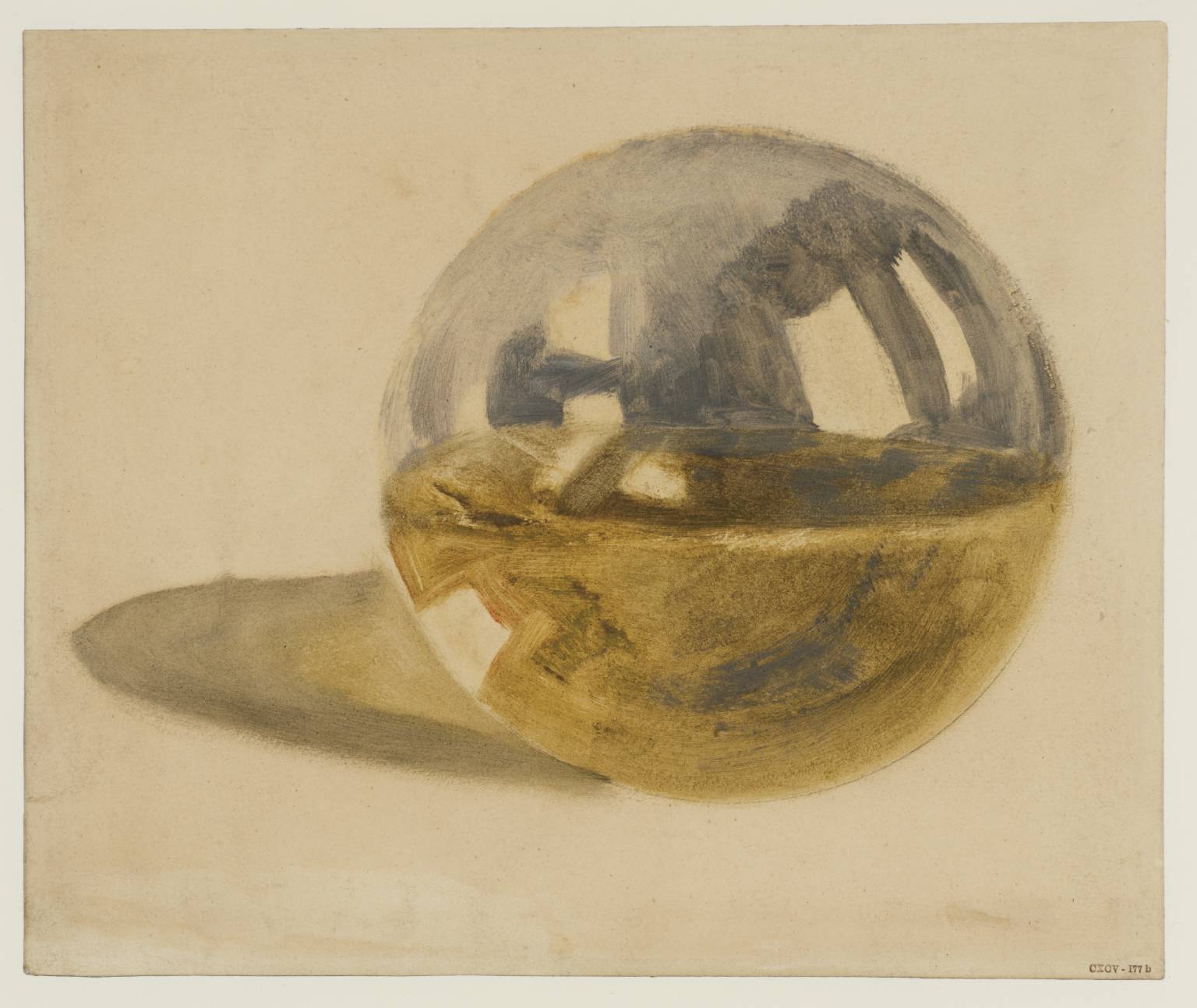 Joseph Mallord William Turner, (title not known), ca. 1810, oil on paper, 20 × 262 mm. Photo © Tate
