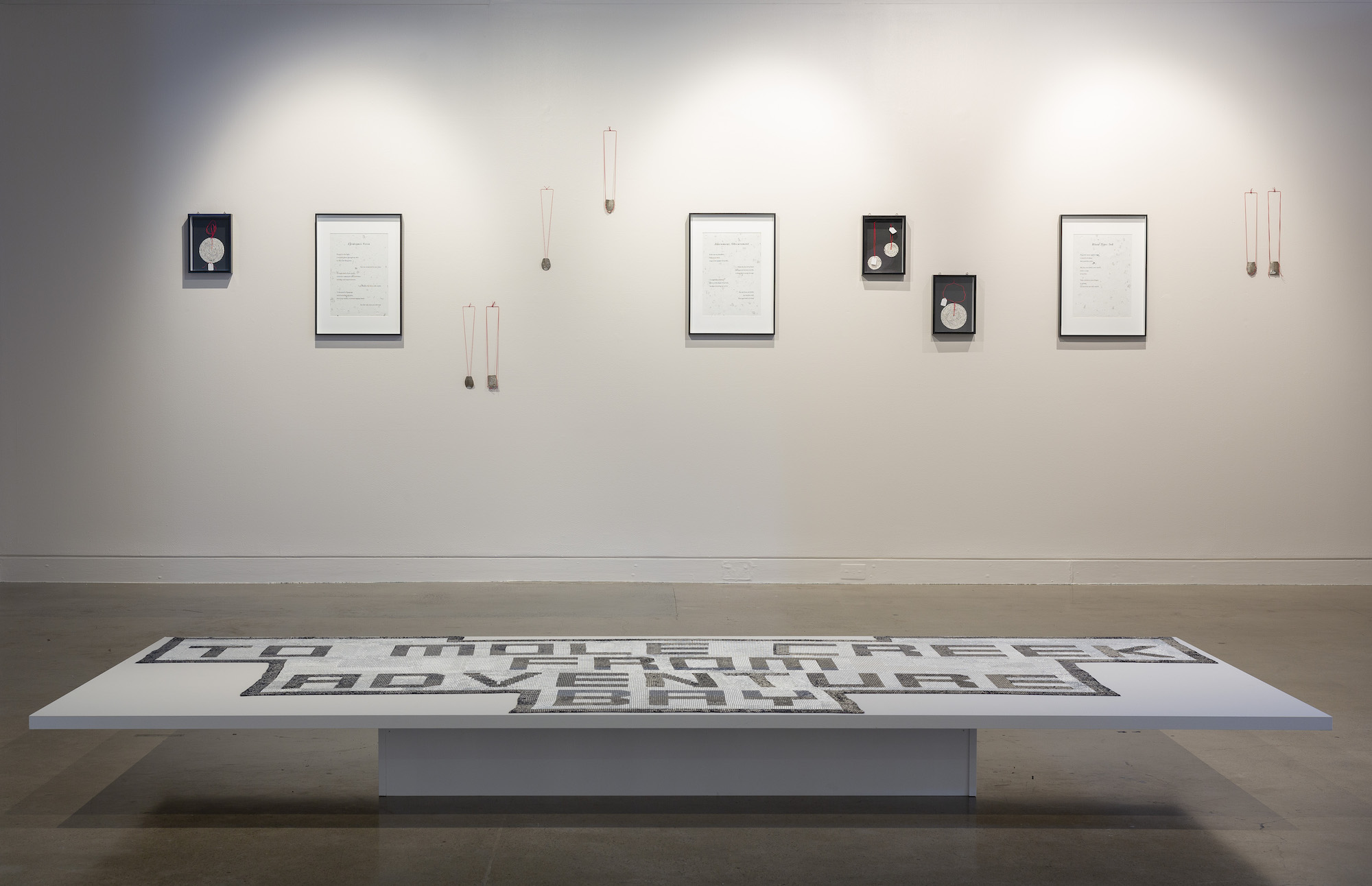 Troy-Anthony Baylis, Jenna Lee and Mackenzie Lee featured in <em>Linger, Dash, Talk </em>at Cement Fondu. 2023. Installation view. Photograph: Jessica Maurer