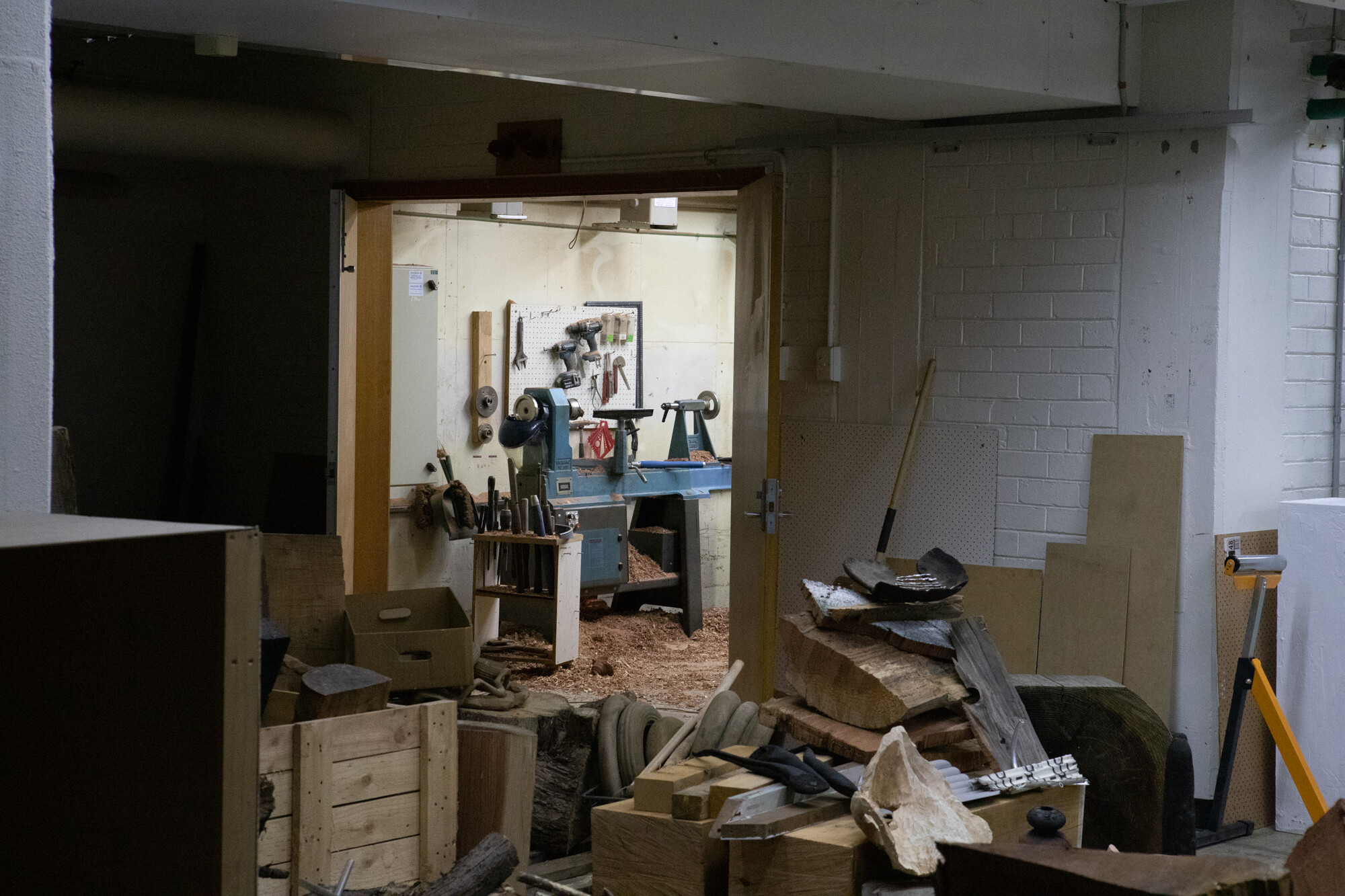 <p>Makiko Ryujin’s studio workshop in the former LM Ericsson Factory. Photograph by Makiko Ryujin.</p>