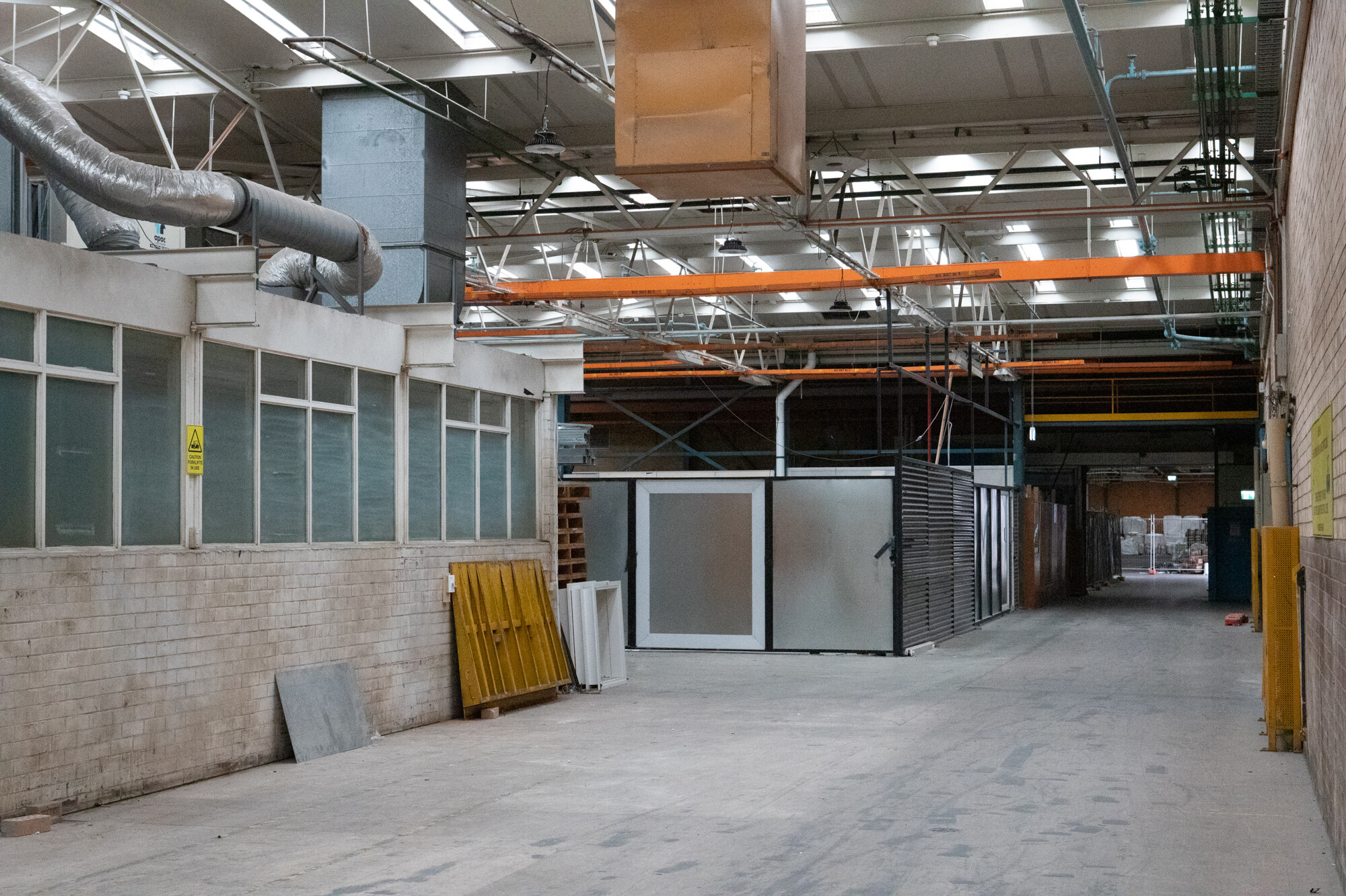 <p>Ground floor of the former LM Ericsson Factory. Photograph by Makiko Ryujin.</p>