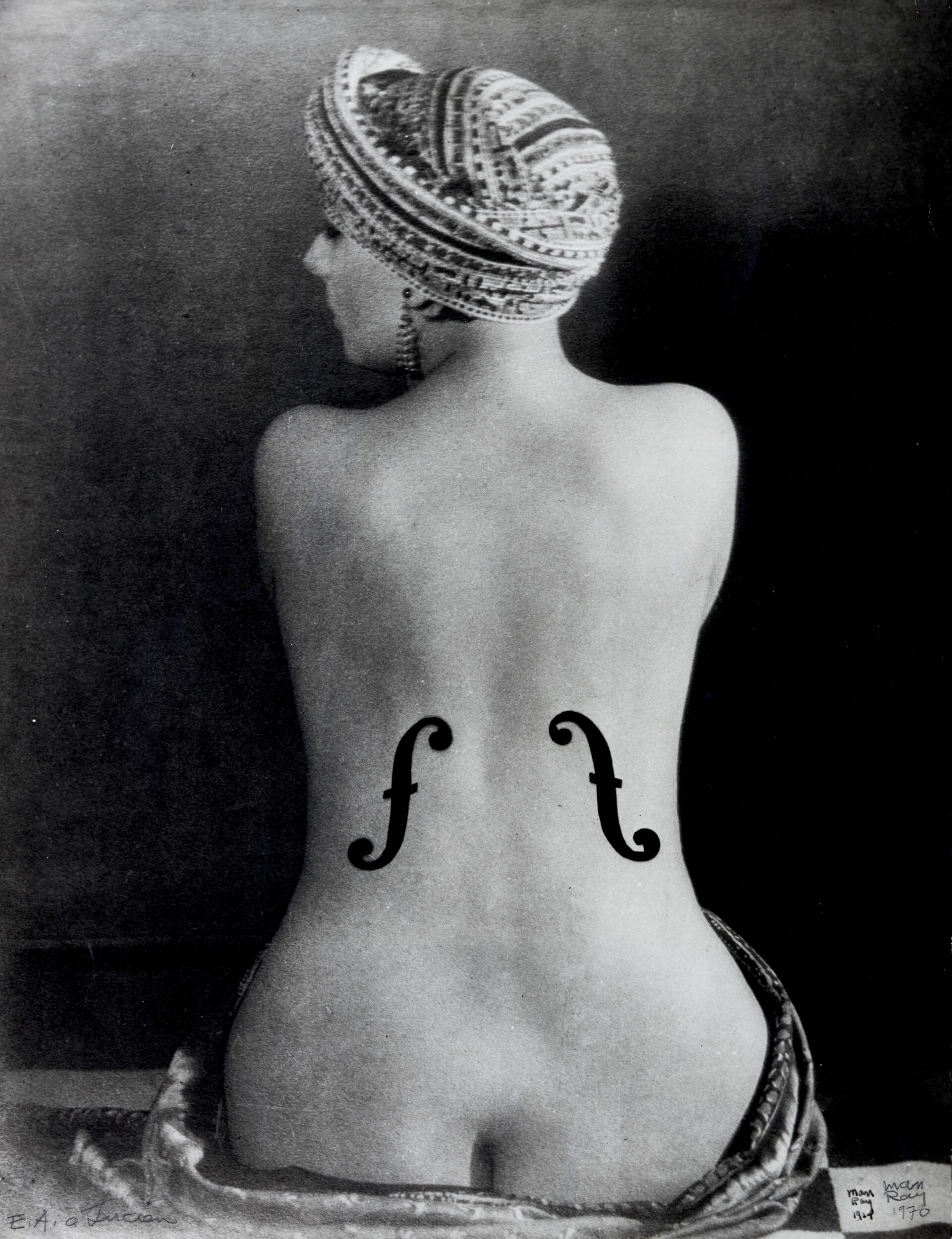 <p>Man Ray, <em>Le violon d’Ingres</em> 1924, printed 1970, gelatin silver photograph, 38.5 x 30 cm (image). Private collection, Paris</p>