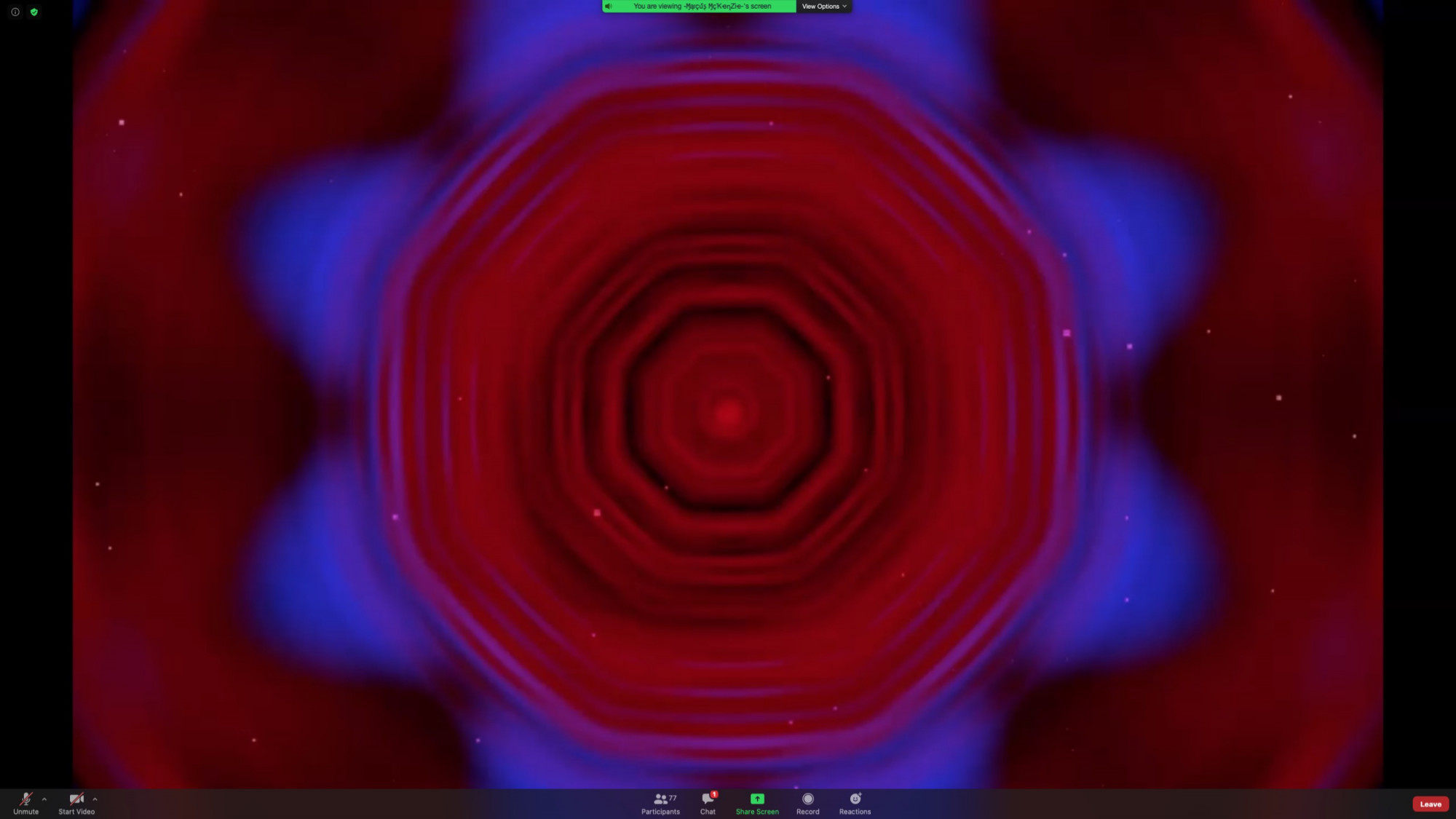 Marcus McKenzie, <em>The Crying Room</em>, 2020, screenshot. Courtesy of the artist, Arts Centre Melbourne and Melbourne Fringe. Photo: Chelsea Hopper