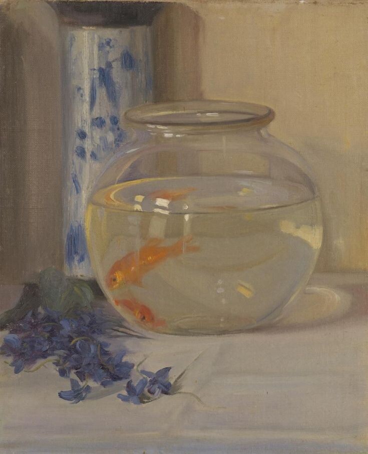 <p>Margaret Preston, <em>The Fish Bowl </em>(1910). Oil on canvas on composition board, 48.0 × 39.4 cm. National Gallery of Victoria, Melbourne. Purchased with the assistance of the National Gallery Society of Victoria, 1977.</p>