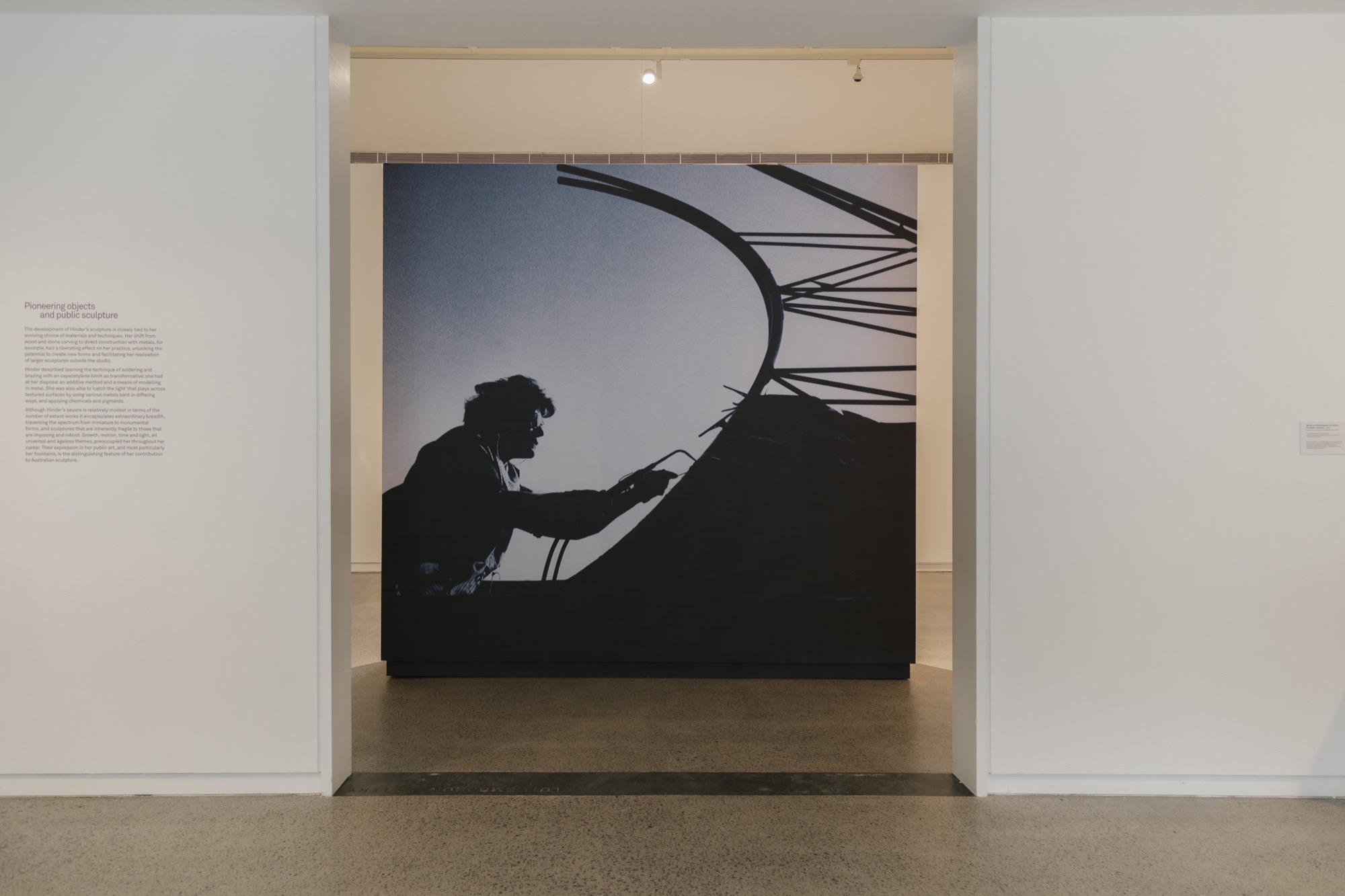 Installation view, Margel Hinder: Modern in Motion, Heide Museum of Modern Art.