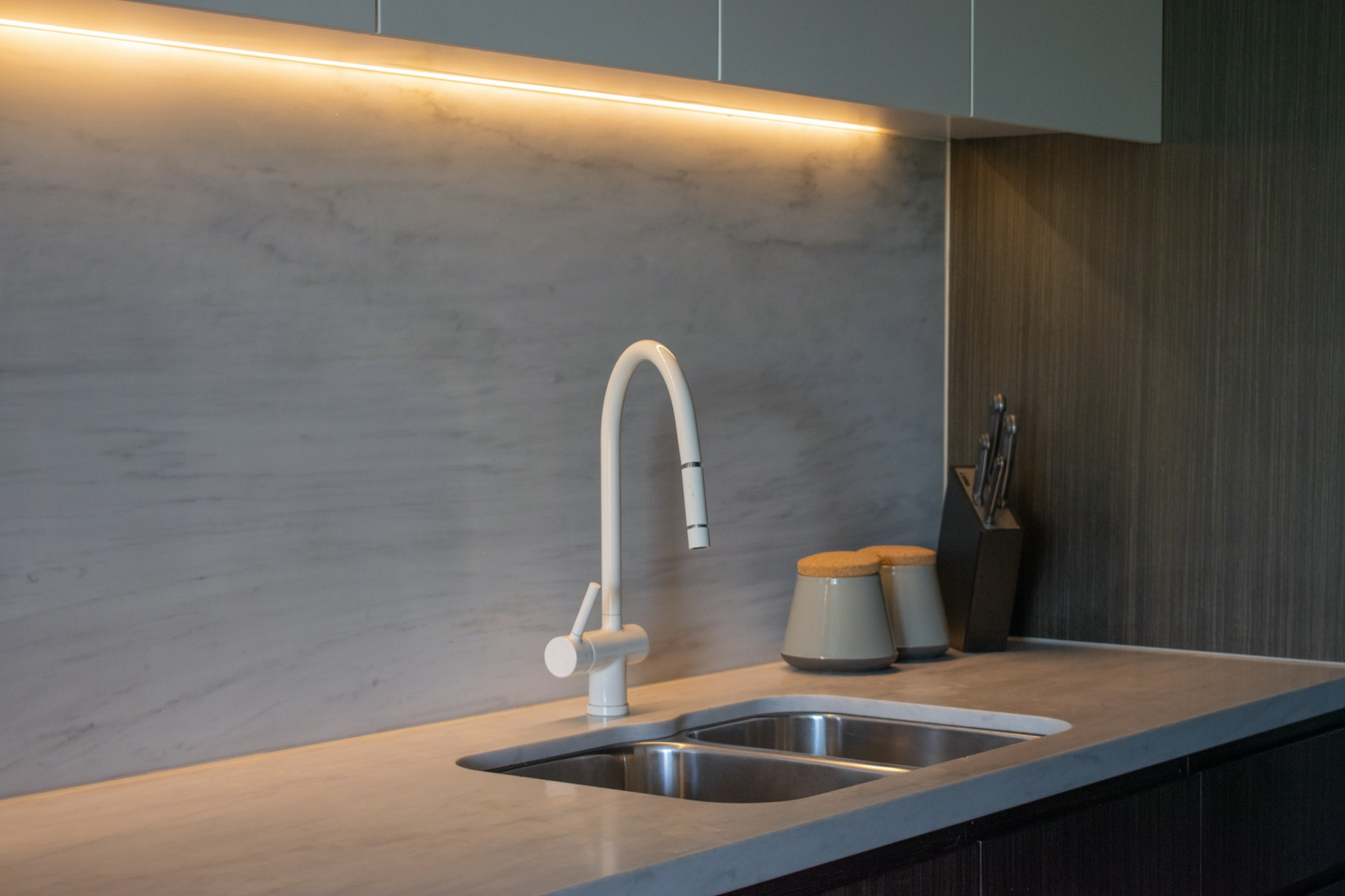 Generic kitchen top with sink, Shutterstock.