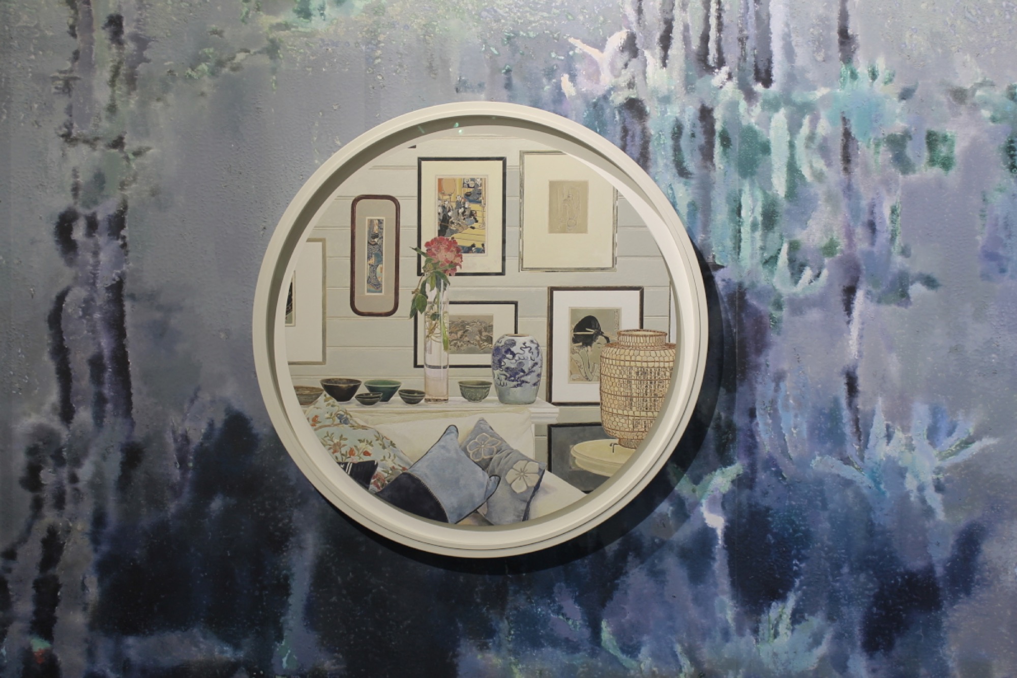 Cressida Campbell, <em>Interior with Chinese Lantern</em> (2018).