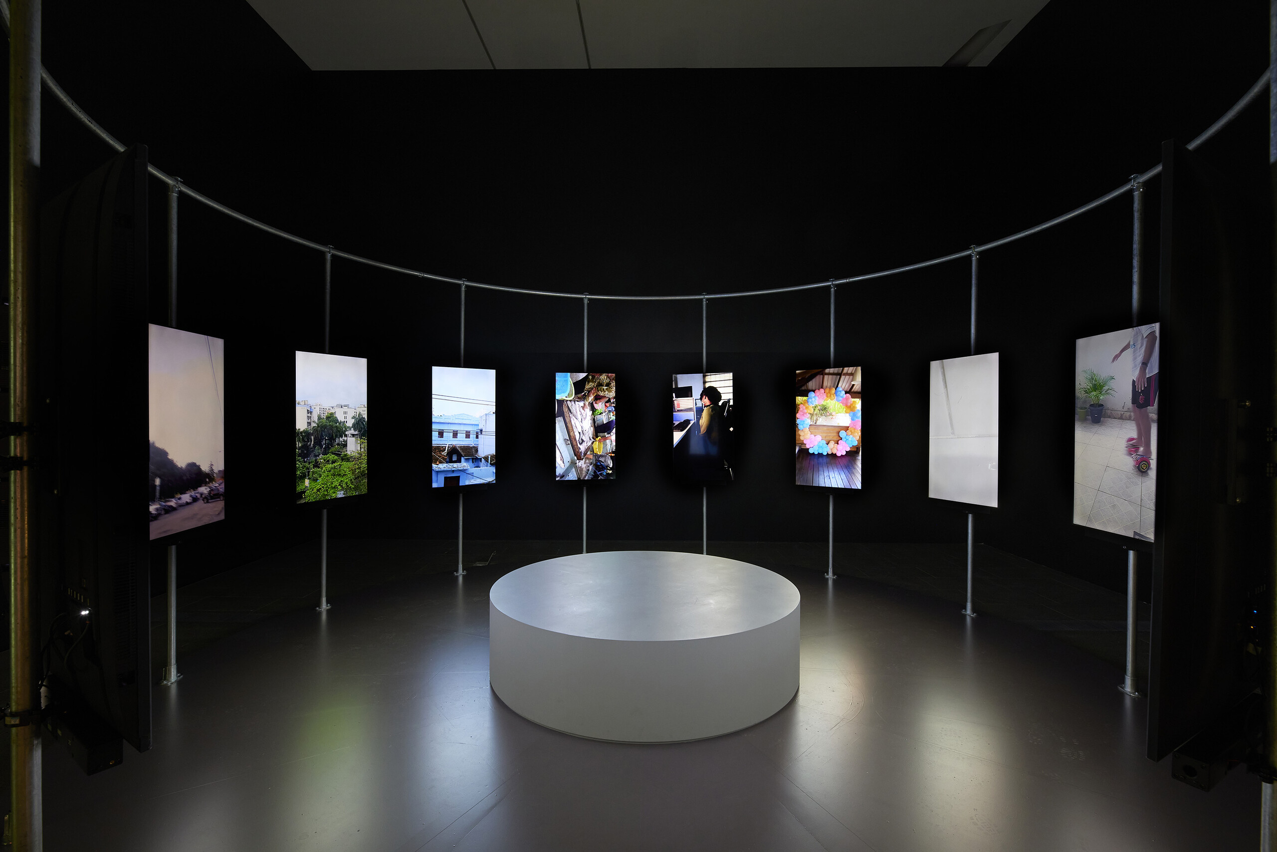 Installation view of Amalia Lindo’s <em>Telltale: Economies of Time</em>, 2022–23, at Melbourne Now at The Ian Potter Centre: NGV Australia, Melbourne. Photo: Sean Fennessy