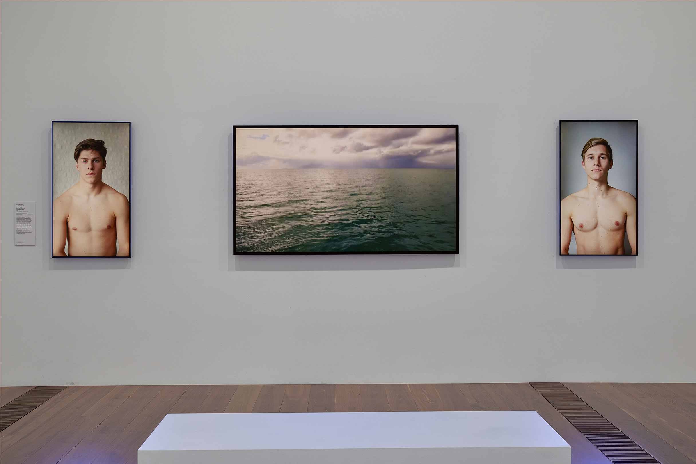 Installation view of Drew Pettifer’s Untitled (Ruel) and Untitled (Bram), 2020 on display as part of the Melbourne Now exhibition at The Ian Potter Centre: NGV Australia, Melbourne from 24 March to 20 August 2023. Photo: Sean Fennesy