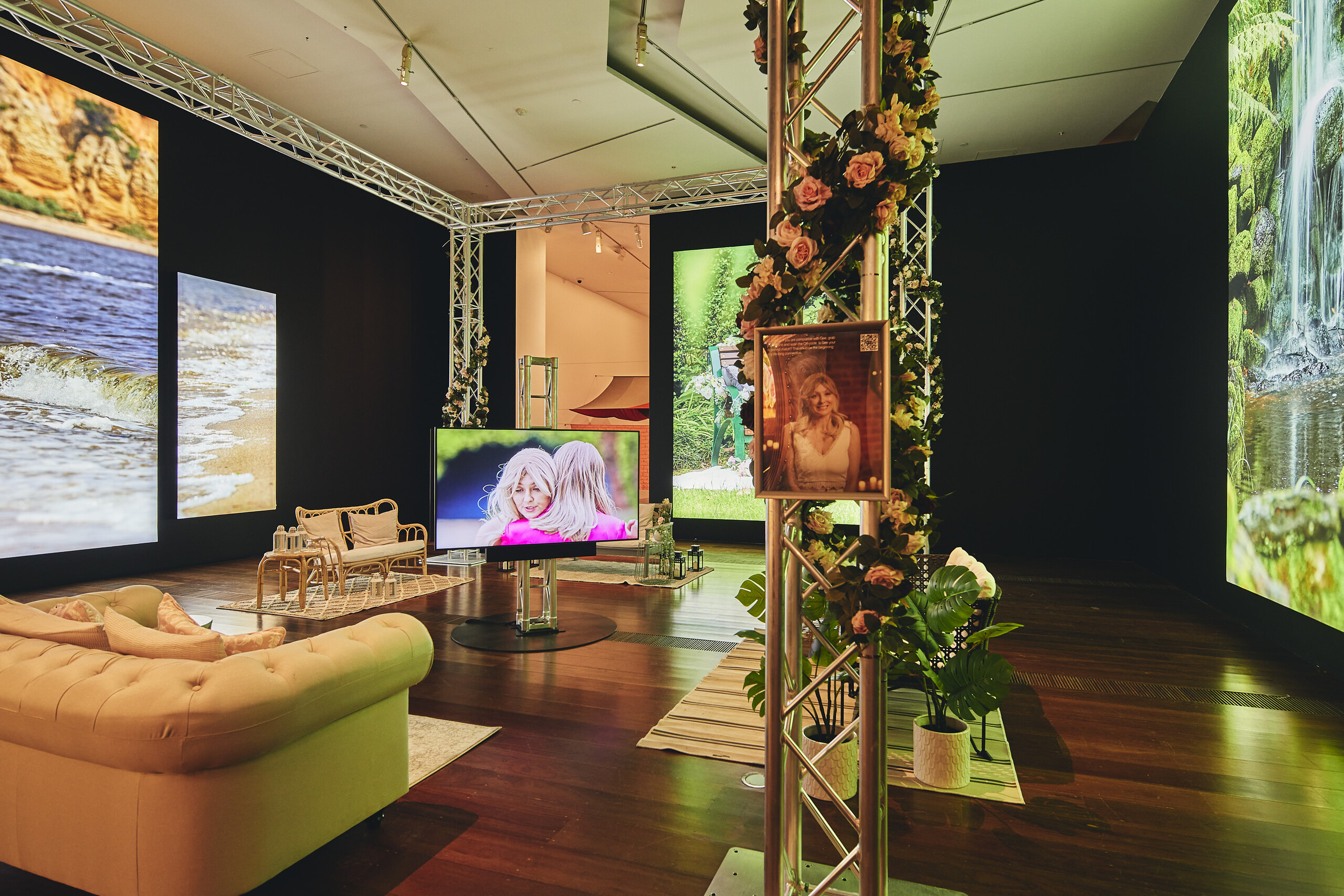 Installation view of Georgia Banks’ DataBaes 2022–23, on display as part on display as part of the Melbourne Now exhibition at The Ian Potter Centre: NGV Australia, Melbourne from 24 March to 20 August 2023. Photo: Peter Bennetts