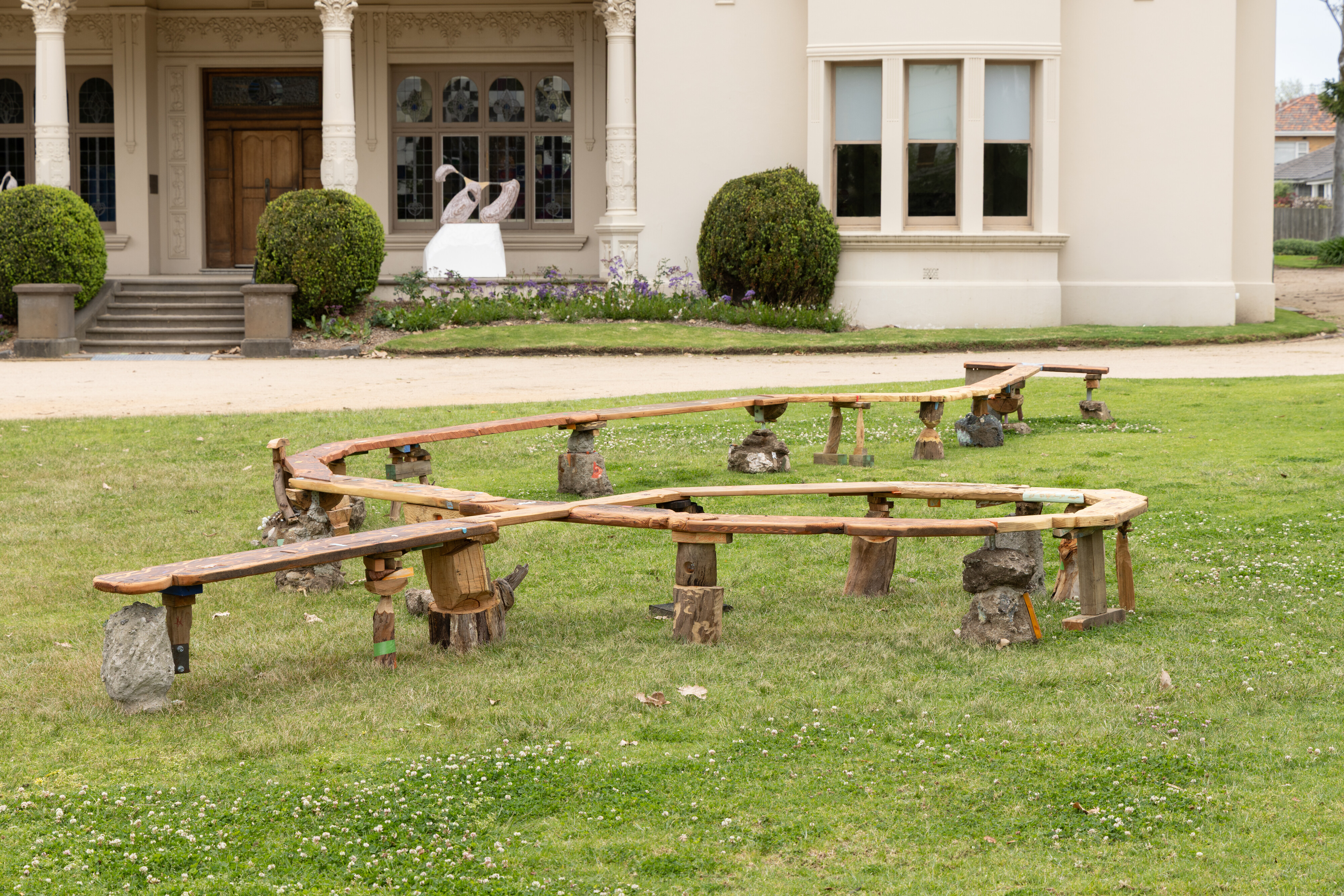 <p>Installation view of Sebastian Temple, <em>Sponge</em>, 2026<em>, </em>Melbourne Sculpture Biennale, 2026. Photo by Nicholas Mahady. Courtesy the artist and Haydens Gallery.</p>