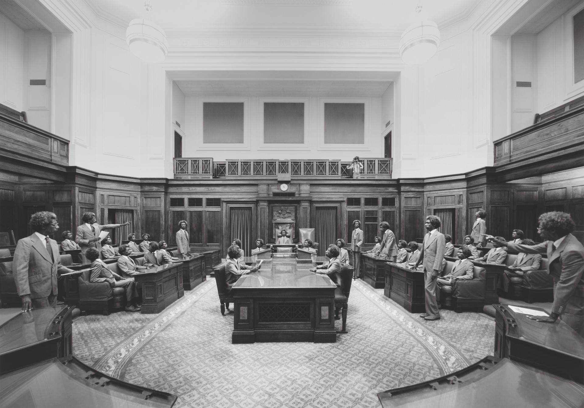 Michael Cook, <em>Senate from the Majority Rule</em> series, 2014, inkjet print, 84 x 120 cm, National Gallery of Melbourne, Victoria. Yvonne Pettengell Bequest, 2014.