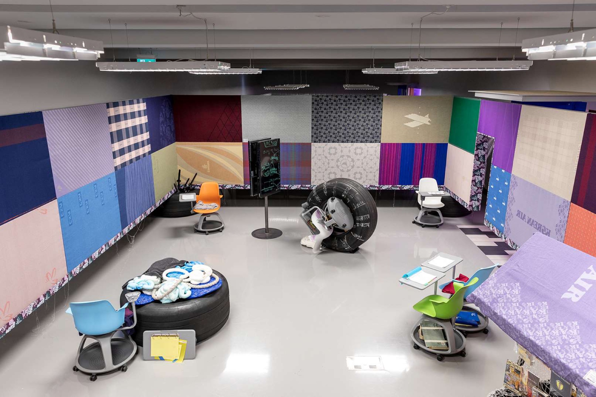 Michael Stevenson, _Serene Velocity in Practice_<em>: MC510/CS183</em>, installation view: Monash University Museum of Art, Melbourne, 2019. Photo: Andrew Curtis