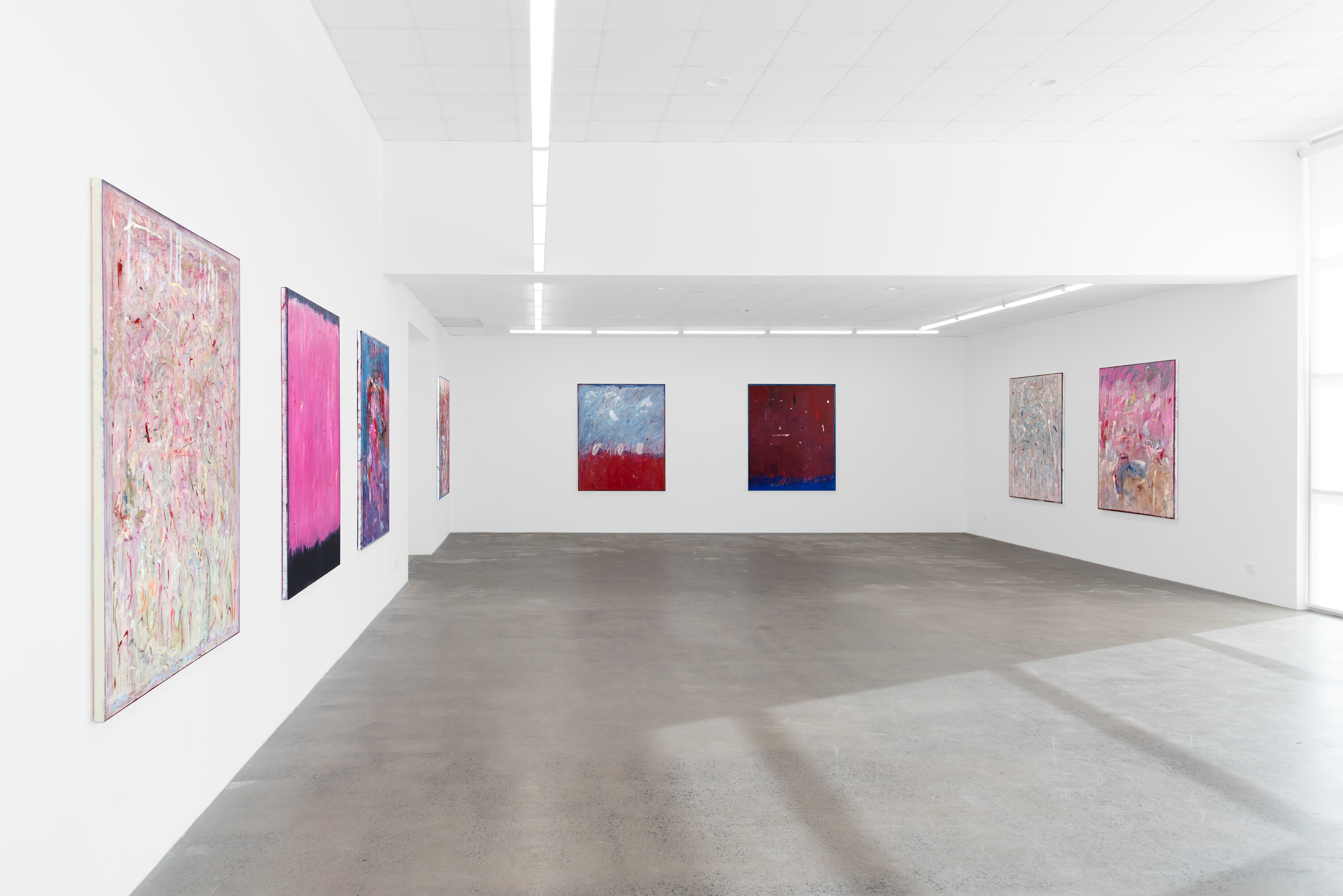 <p>Installation view of Ami Morris, <em>Mirror, </em>Victoria, 2024, oil paintings, 167 x 137 cm, NAP Contemporary, Mildura. Photo: Courtesy of NAP Contemporary</p>