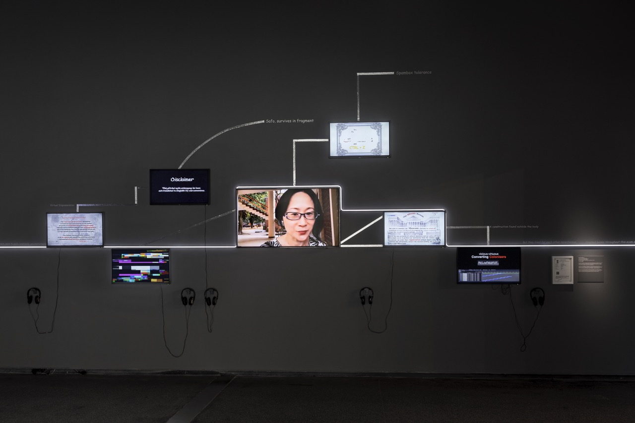 Mithu Sen, <em>mOTHERTONGUE</em>, installation view, Australian Centre for Contemporary Art, Melbourne, 2023. Photograph: Andrew Curtis