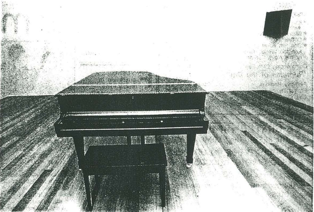 John Nixon, <em>Thesis</em>. Installation view, ACCA 1994. Courtesy of ACCA archive.