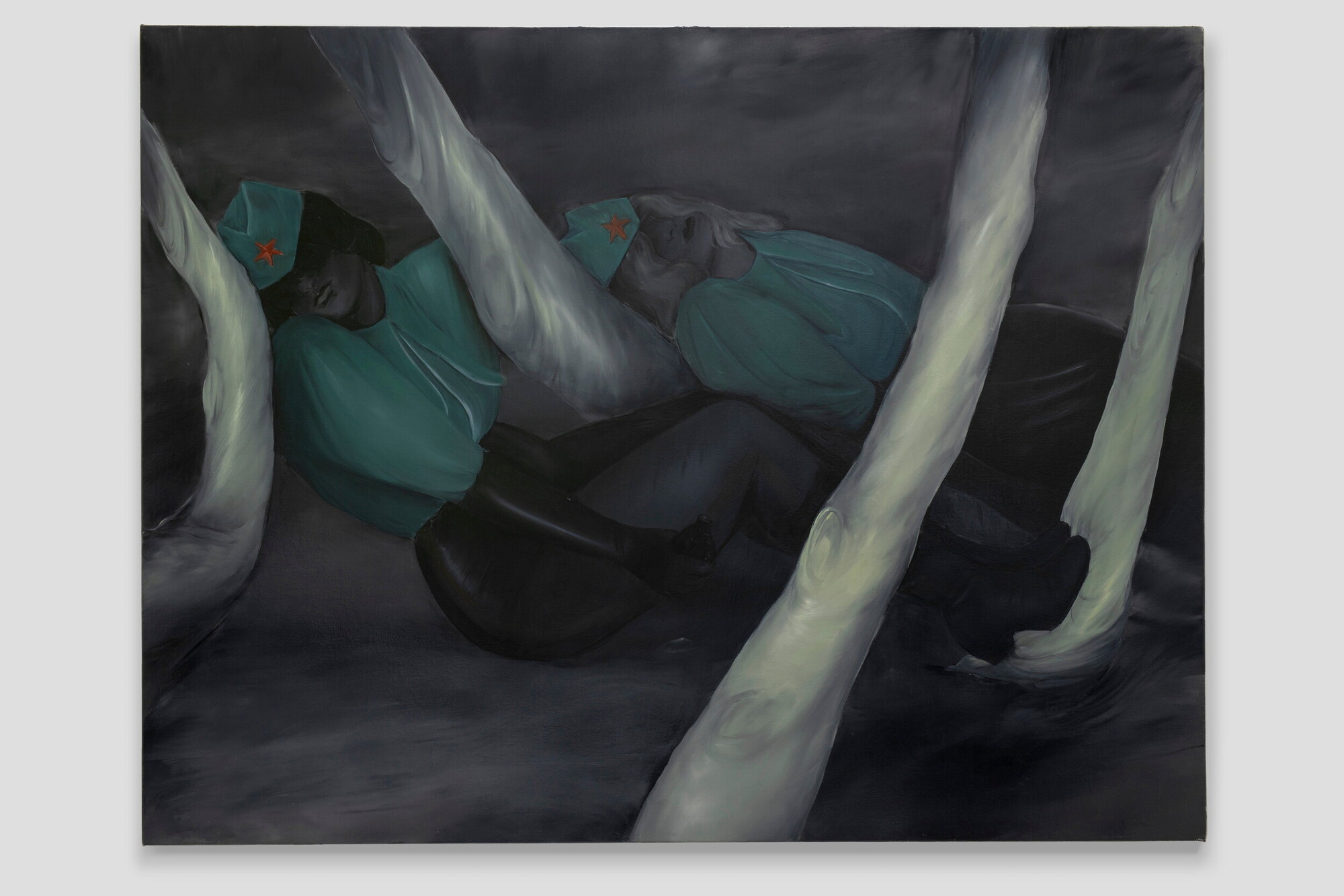 <p>Jelena Telecki, <em>Partizanke, </em>2023, oil on canvas, 146 x 190 cm, Art Gallery of New South Wales. Courtesy of the artist © Jelena Telecki and 1301SW, Melbourne. Photo: Jessica Maurer.</p>