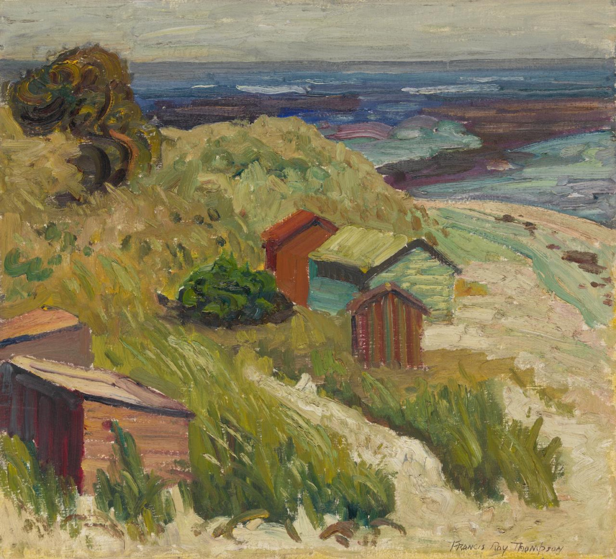 Francis Roy Thompson, <em>The shore at Flinders</em>, 1947, oil on canvas, 51.4 x 56.6 cm. Melbourne: National Gallery of Victoria.