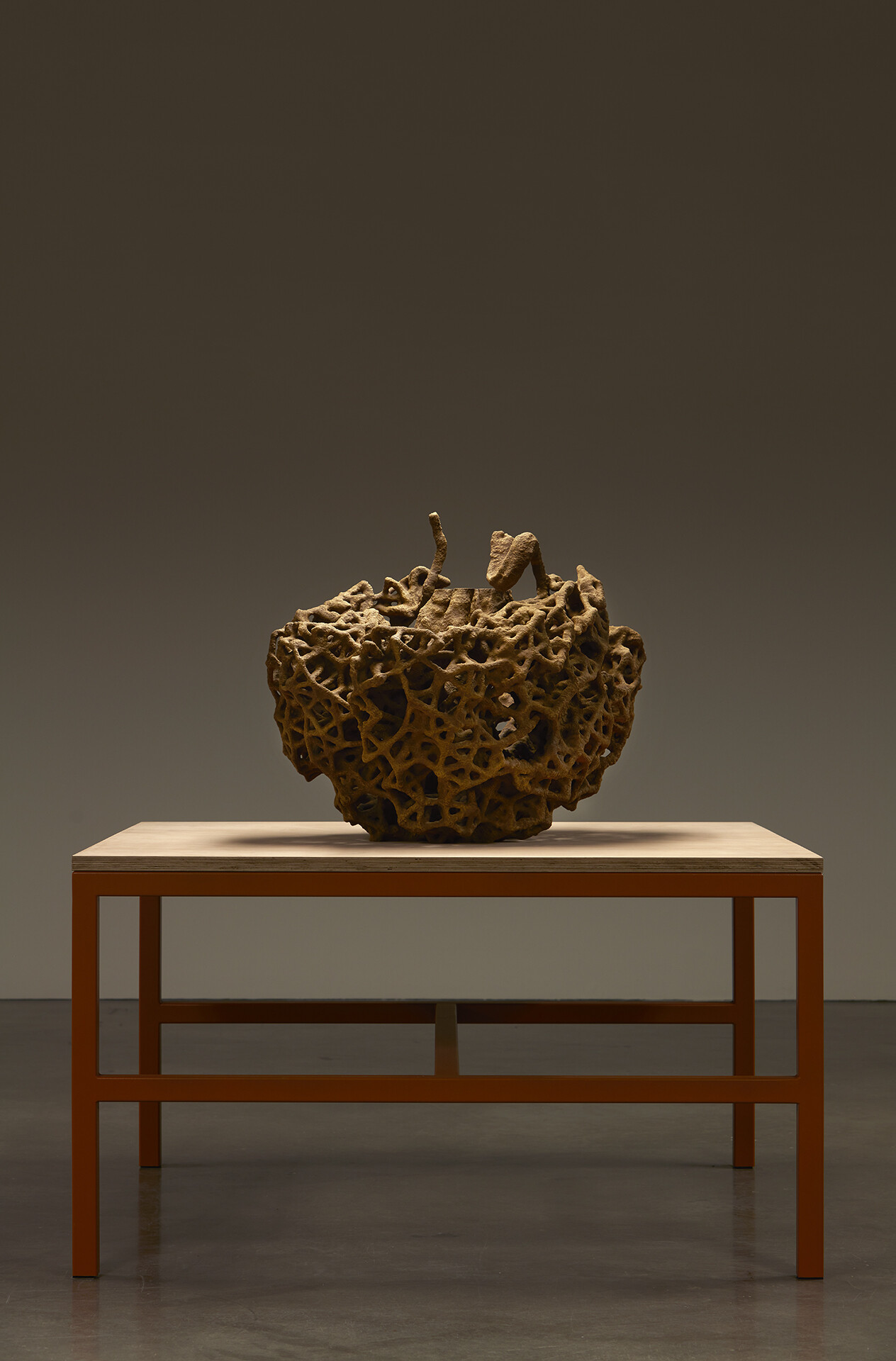 <p>Nicholas Mangan, <em>Termite Economies: Phase 3 (Rorschach) </em>(detail), 2019, installation view, <em>Nicholas Mangan: A World Undone</em>, Museum of Contemporary Art Australia, 2024, 3D printed polymethyl methacrylate, resin, synthetic polymer paint, steel, plywood, custom lighting, image courtesy the artist, Sutton Gallery, Australia and LABOR, Mexico © the artist, photograph: Hamish McIntosh.</p>