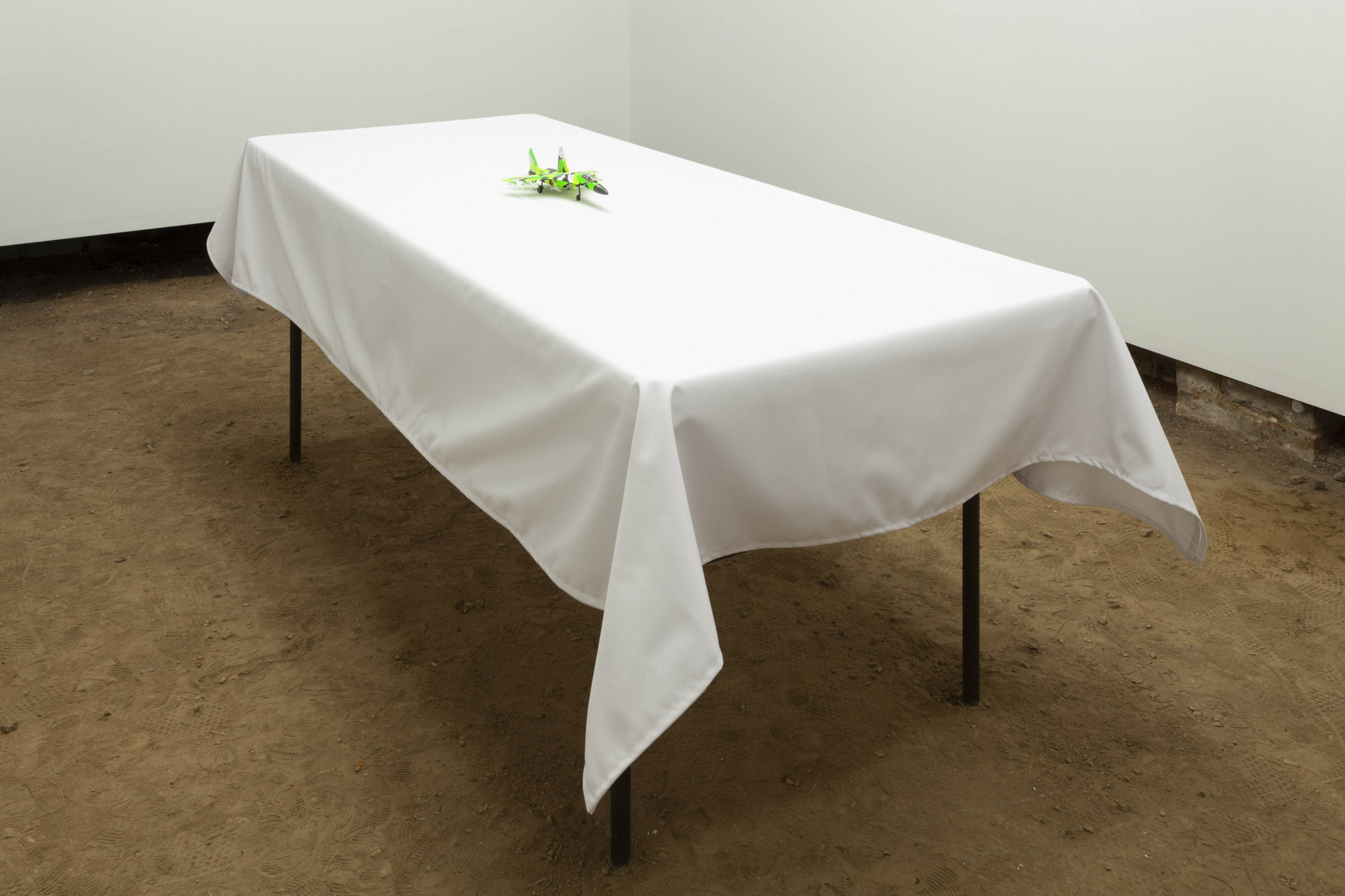 Installation view of Nicolas Ceccaldi, Camouflage Chameleon, 2021.