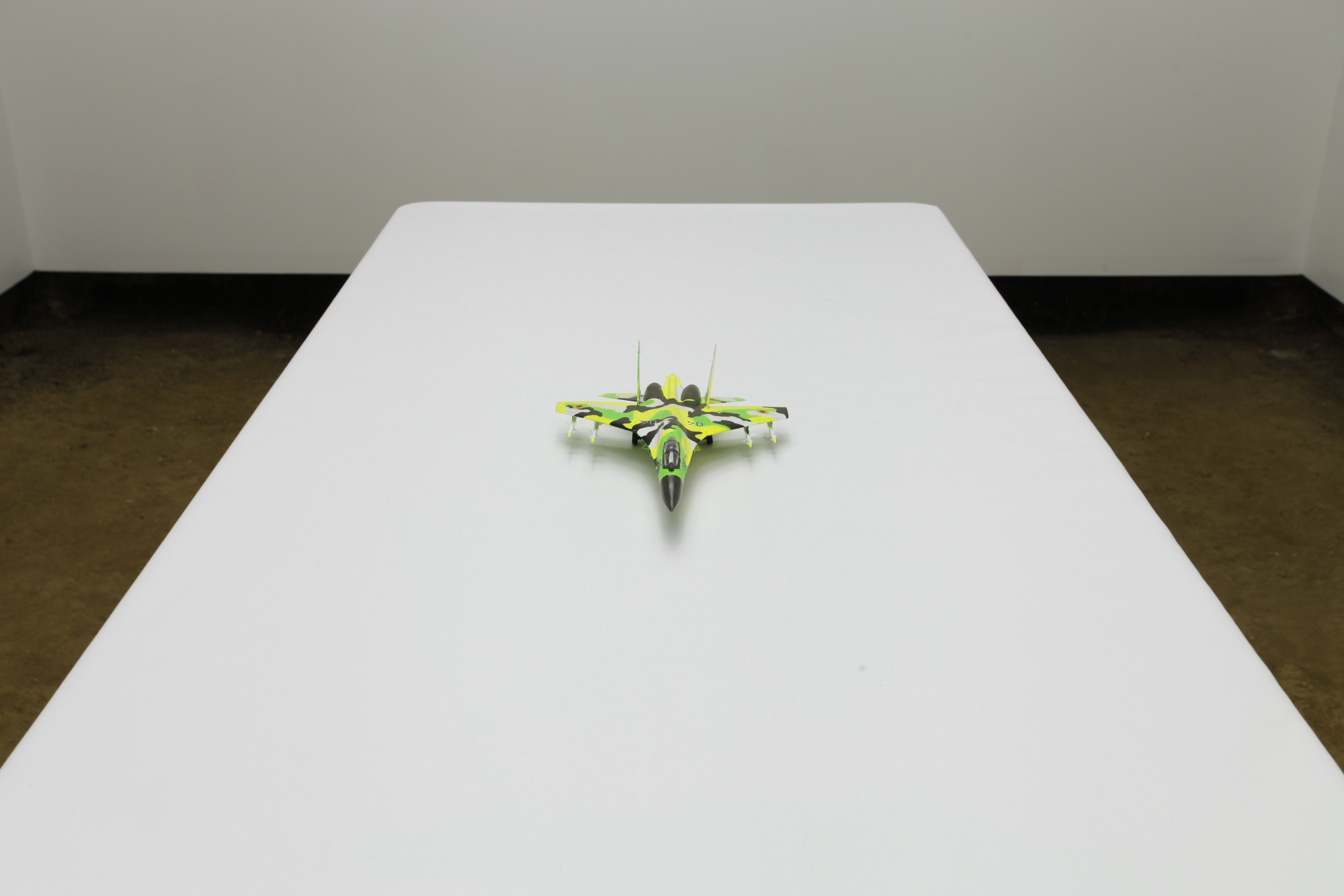 Nicolas Ceccaldi, <em>Su-27 Guzzler</em>, 2021, plastic, acrylic paint.