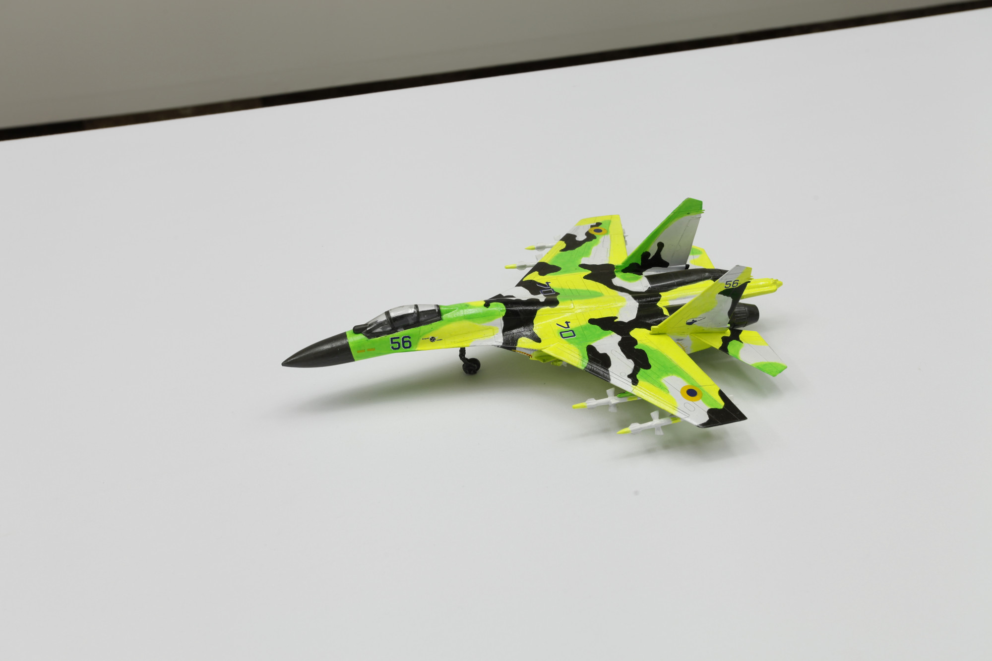 Nicolas Ceccaldi, <em>Su-27 Guzzler</em>, 2021, plastic, acrylic paint.