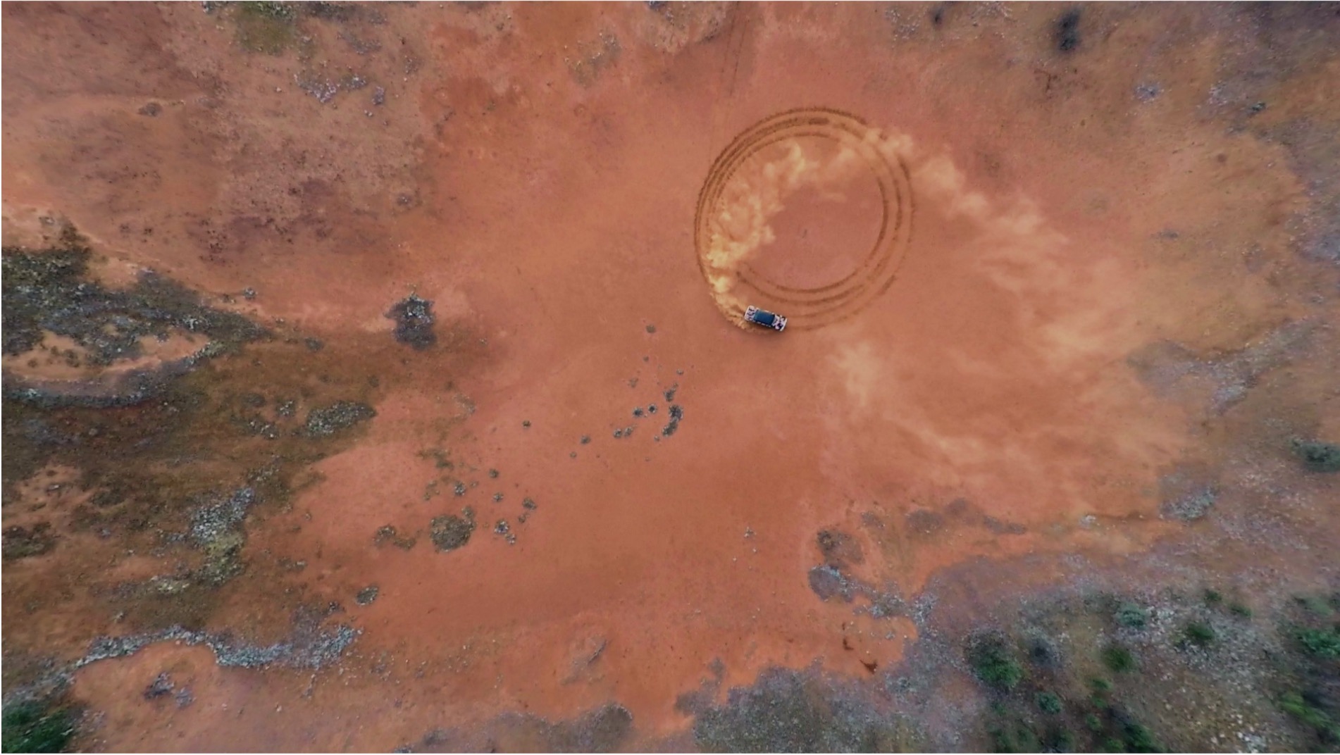 Reko Rennie, <em>OA_RR</em>, 2016-17, video still, three-channel video, sound, edition of 3 + 2AP. Image courtesy the artist and STATION.