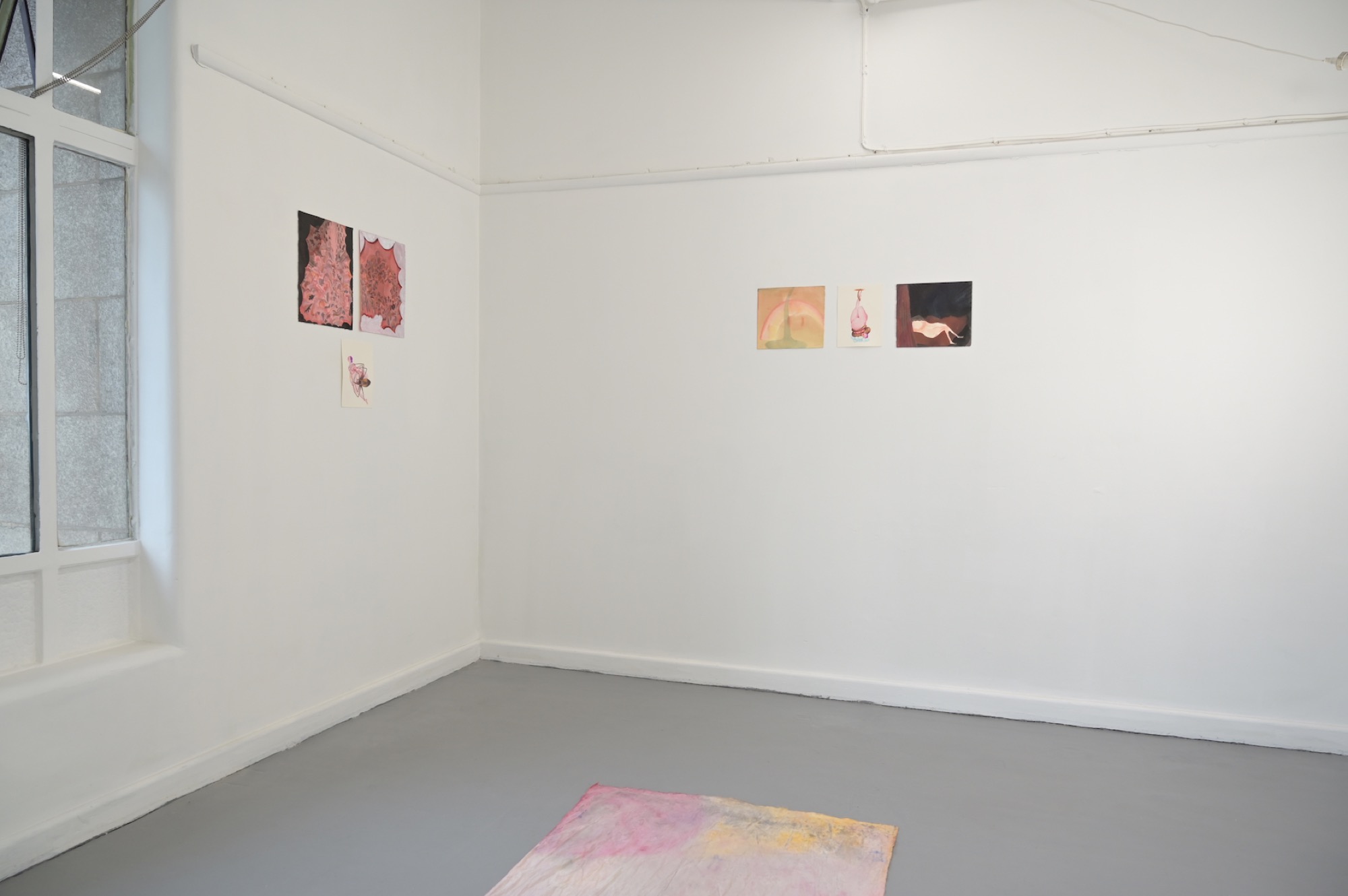 Noriko Nakamura and Inbal Nissim, Spring/Sprung installation shot. Courtesy the artists and Caves.