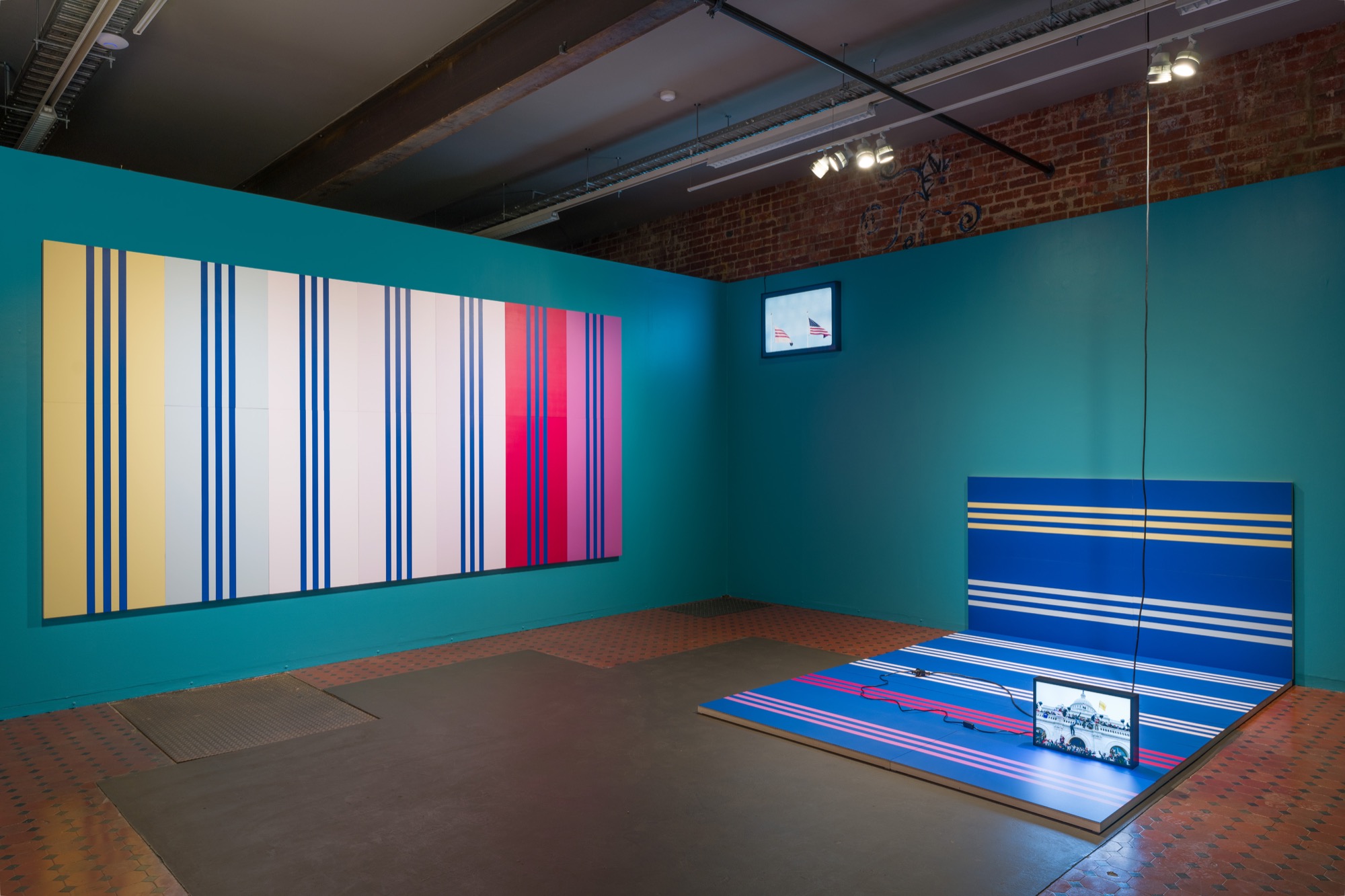 Phuong Ngo, <em>Nostalgia for a Time That Never Was/Internalised Racist Paintings</em> (2022–). SUBSTATION Melbourne. Photo: Matthew Stanton