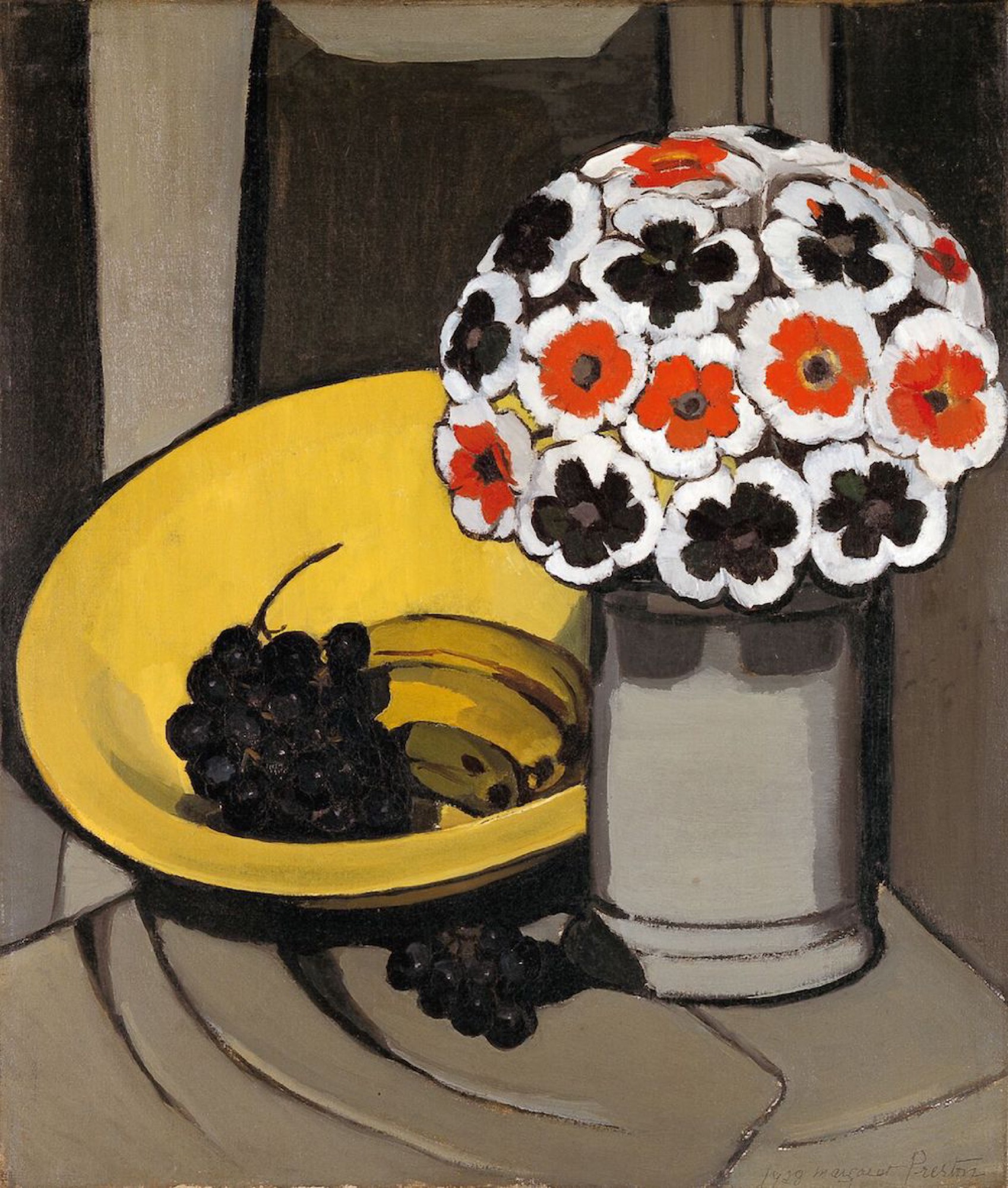 Margaret Preston, <em>Aboriginal flowers</em>, 1928<br />
oil<br />
on canvas<br />
53.6 x 45.8 cm<br />
Art Gallery of South Australia<br />
Gift of the Art Gallery of South Australia<br />
Foundation, 1981<br />
© Margaret Rose Preston Estate