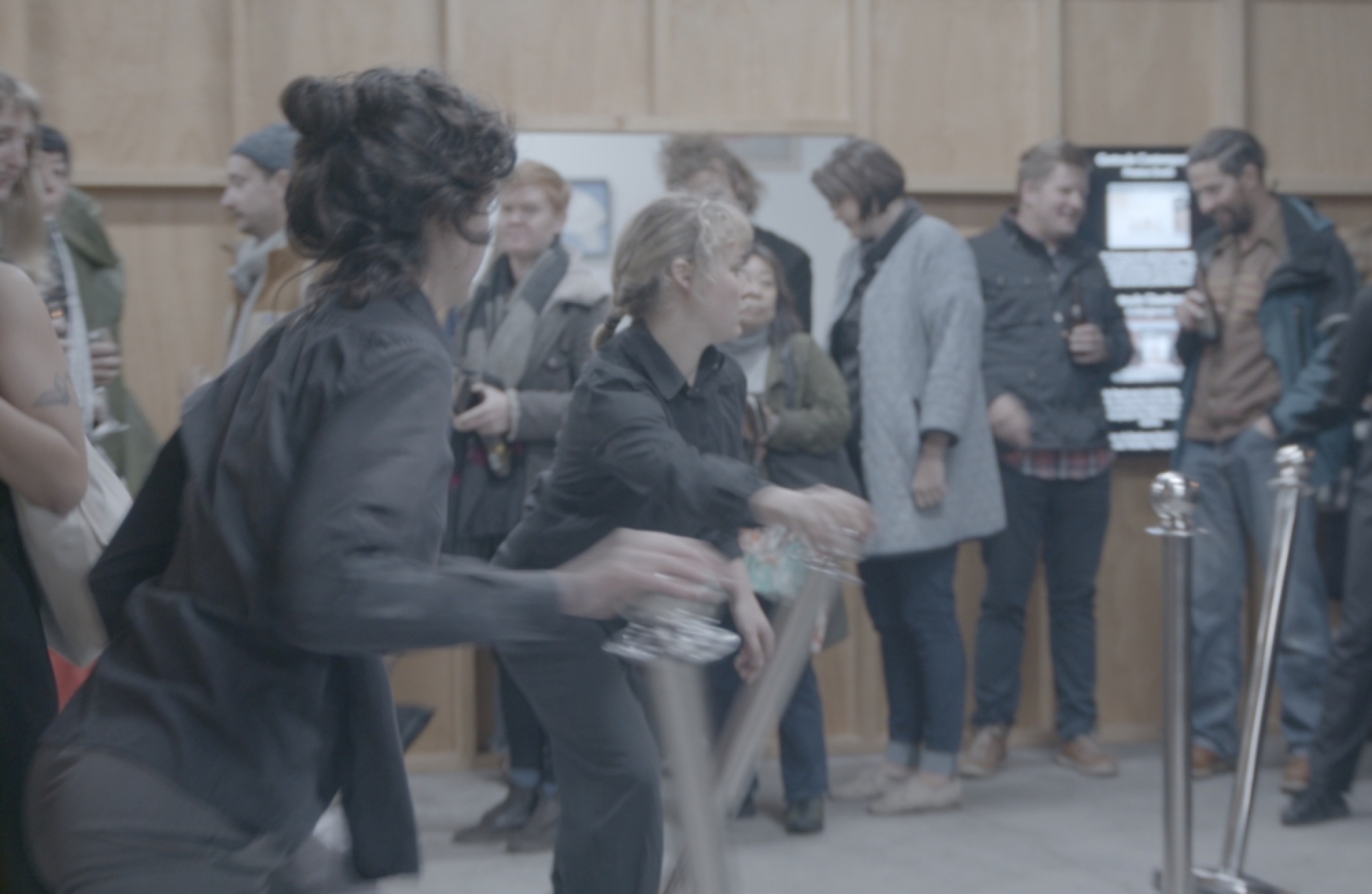 Hillary Goldsmith and Megan Pain in Crush (2019) by Jacqui Shelton (with Alice Heyward and Megan Payne). Video still by Robert Frantzeskos.