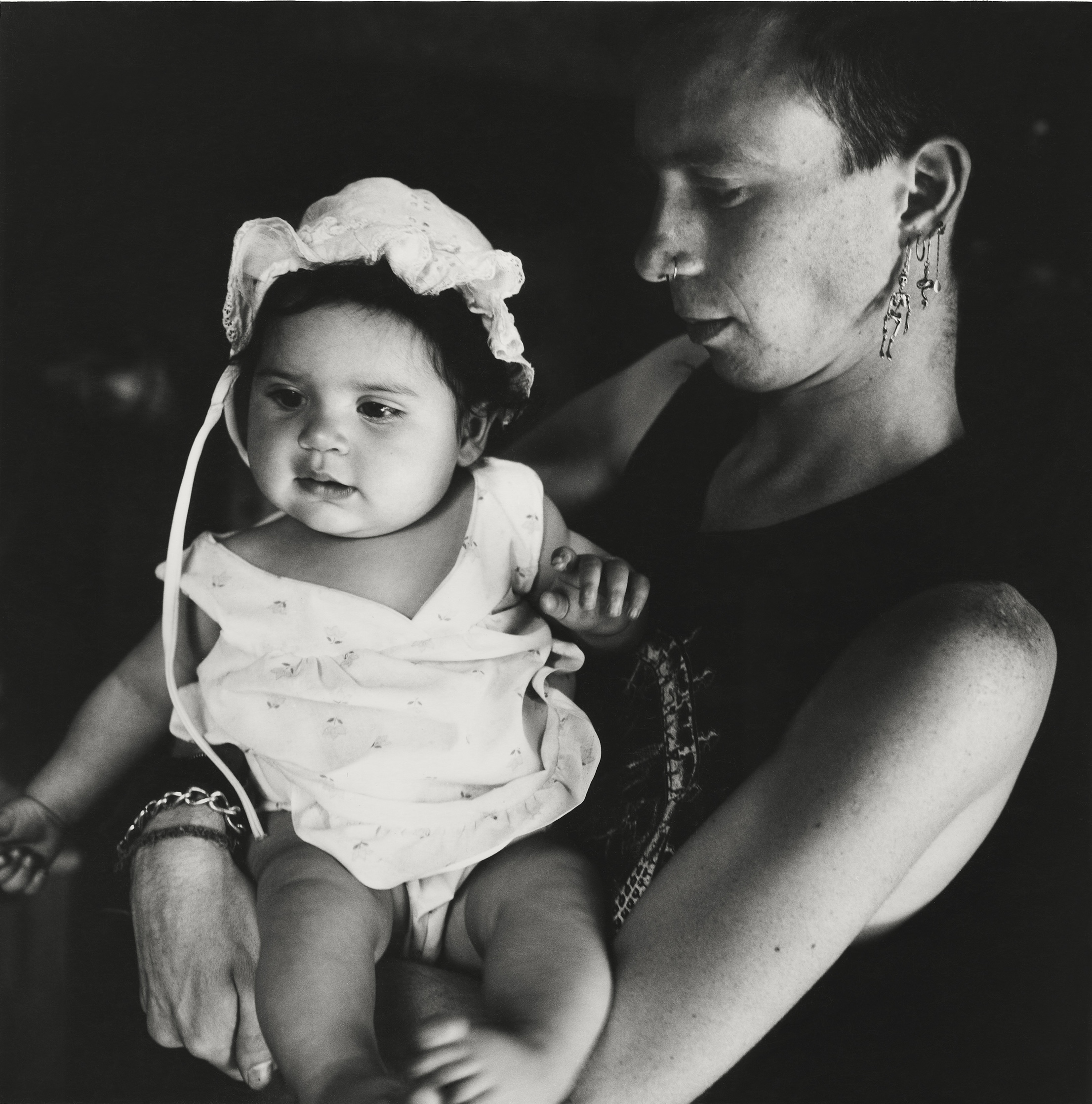 <p>Viva Gibb, <em>Willie and Louise, Hawke Street squat, West Melbourne</em>, 1985, silver gelatin print, 20 × 20.5 cm. Donated by Sybil Gibb and Rupert Duffy to the Melbourne Art Trust in memory of Viva Gibb 2025, © Courtesy of the Estate of Viva Gibb.</p>