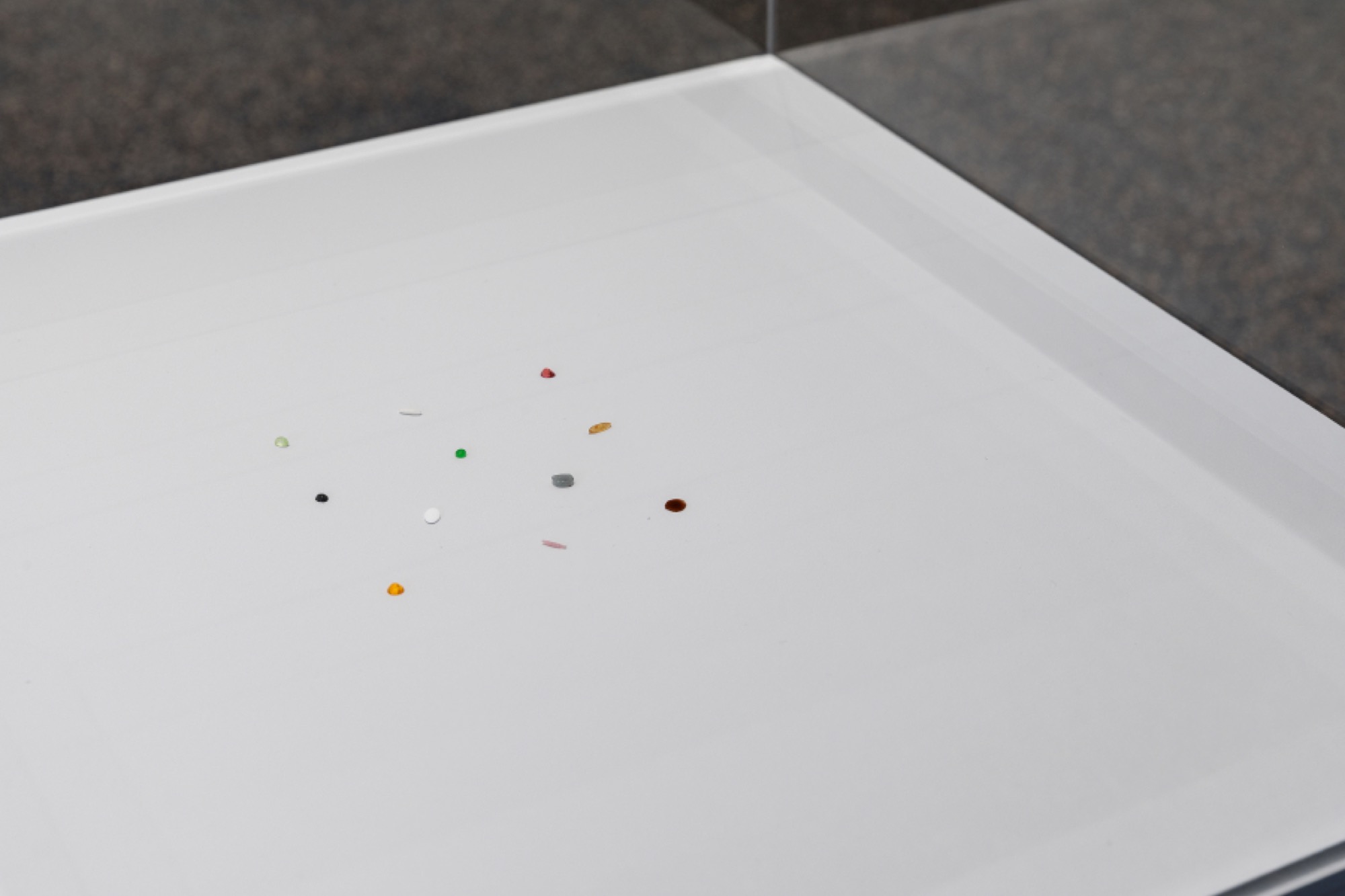 Charlie Sofo, <em>Various confectionary sucked to the smallest structural point</em> 2019, installation view, Australian Centre for Contemporary Art, Melbourne. Courtesy the artist and Darren Knight Gallery, Sydney. Photograph: Andrew Curtis.