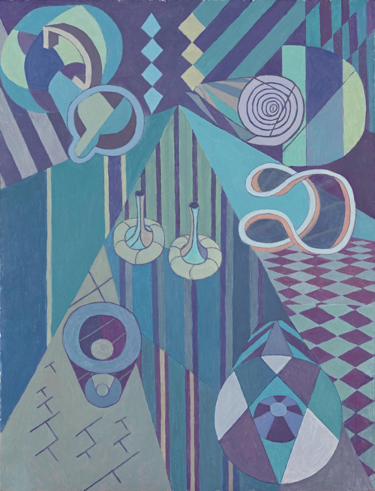 Helen Maudsley, <em>At; Into; Down, Across</em>, 2017, oil on canvas, 52.5 x 40.0 cm © Helen Maudsley