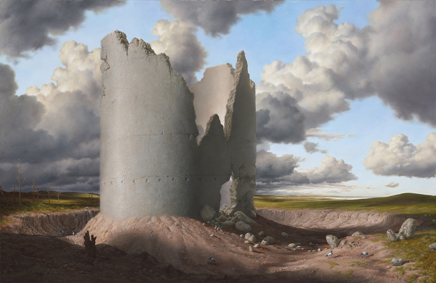 Andrew Mezei, <em>Dominion</em>, 2012, oil on linen, 56 x 83 cm, Town Hall Gallery collection.