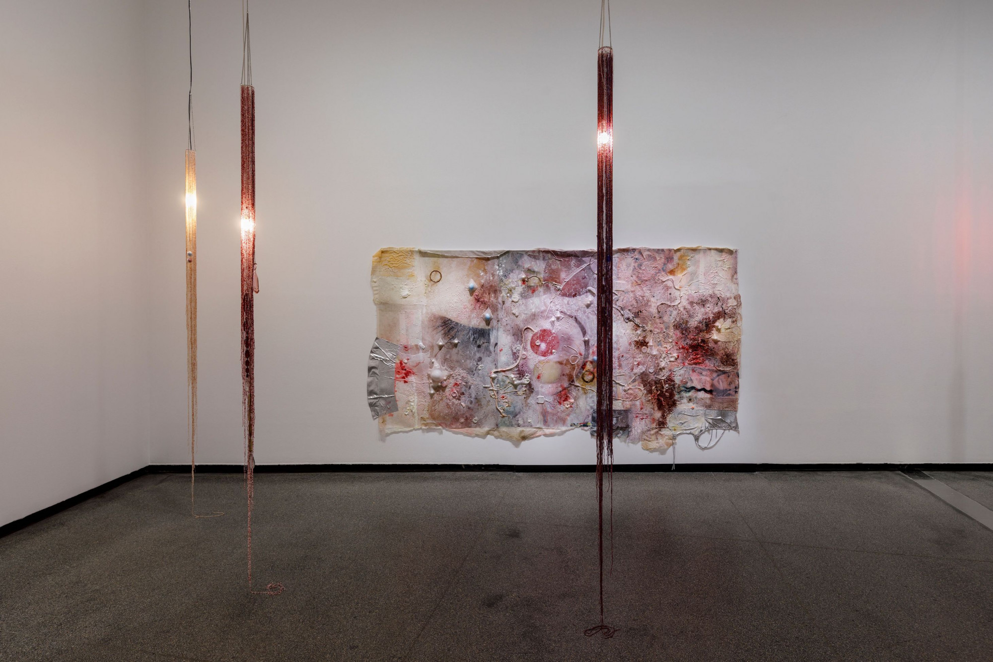Mimosa Echard, <em>Closed Eyelids,</em> 2020, installation view, <em>Overlapping Magisteria</em>, Australian Centre for Contemporary Art, Melbourne. Courtesy the artist and Galerie Chantal Crousel, Paris. Photograph: Andrew Curtis