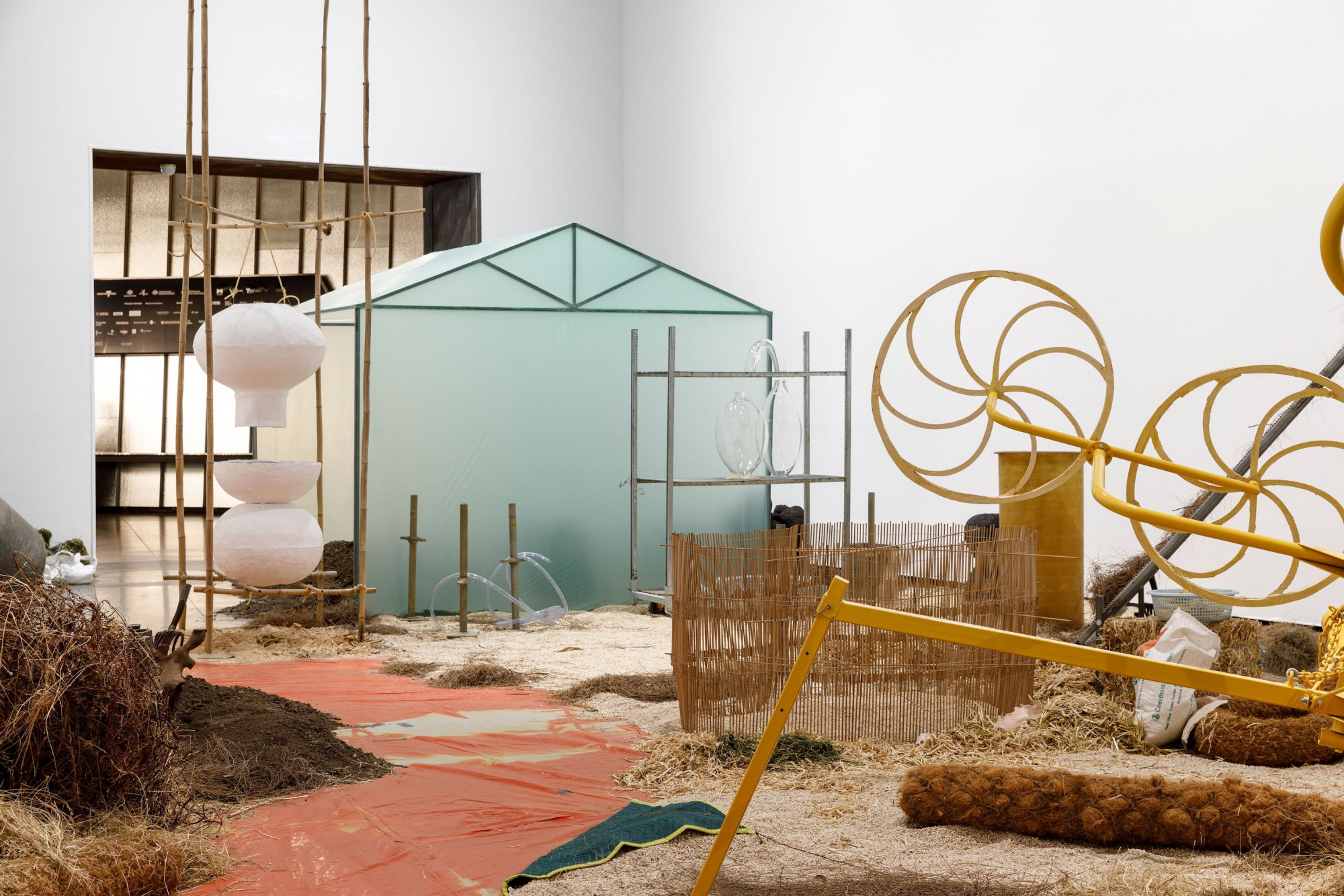 Isadora Vaughan, <em>Ogives,</em> 2020, installation view, <em>Overlapping Magisteria</em>, Australian Centre for Contemporary Art, Melbourne. Courtesy the artist and STATION, Melbourne. Photograph: Andrew Curtis