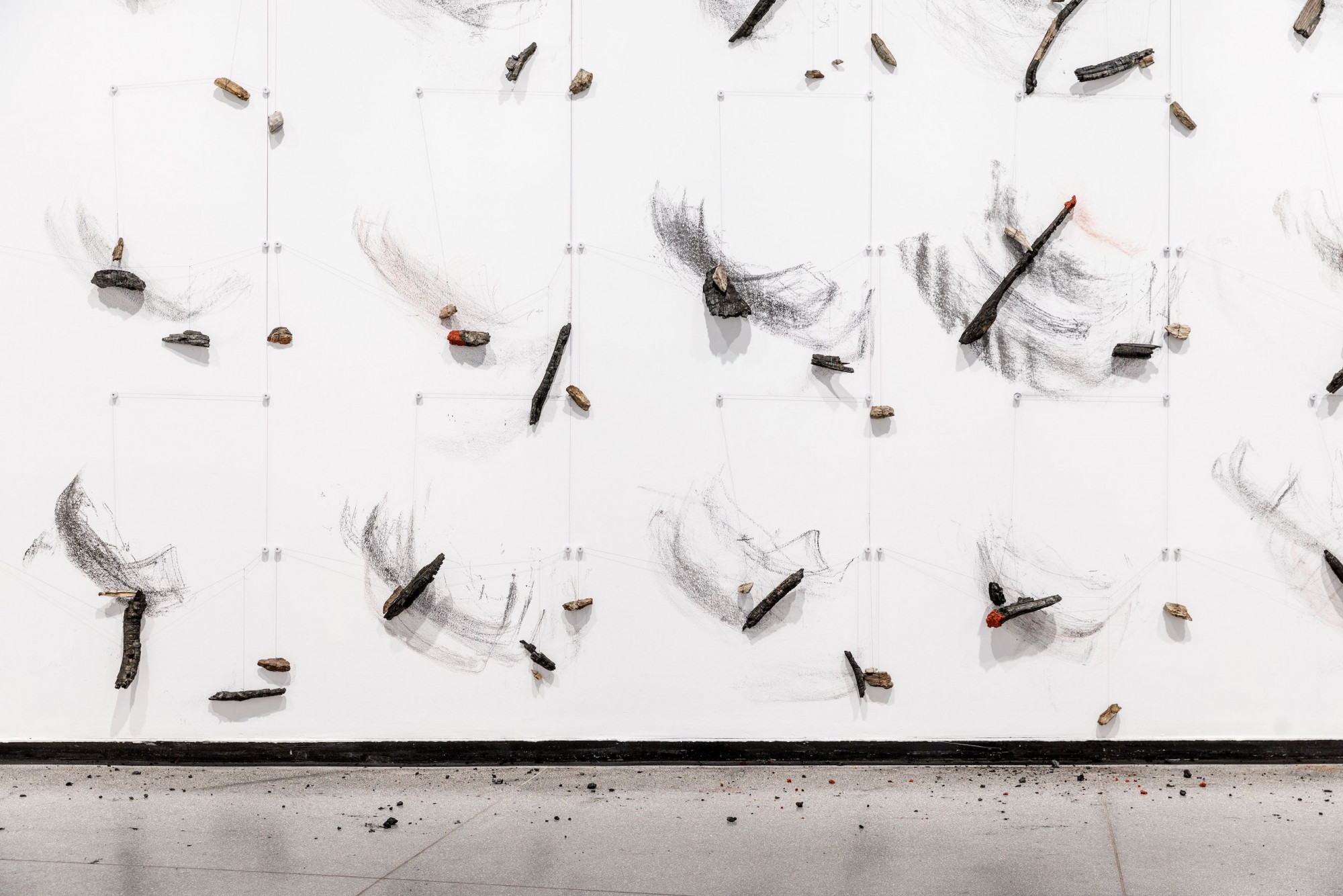 Robert Andrew, <em>Tracing Inscriptions,</em> 2020, installation view, <em>Overlapping Magisteria</em>, Australian Centre for Contemporary Art, Melbourne. Courtesy the artist and Milani Gallery, Brisbane. Photograph: Andrew Curtis