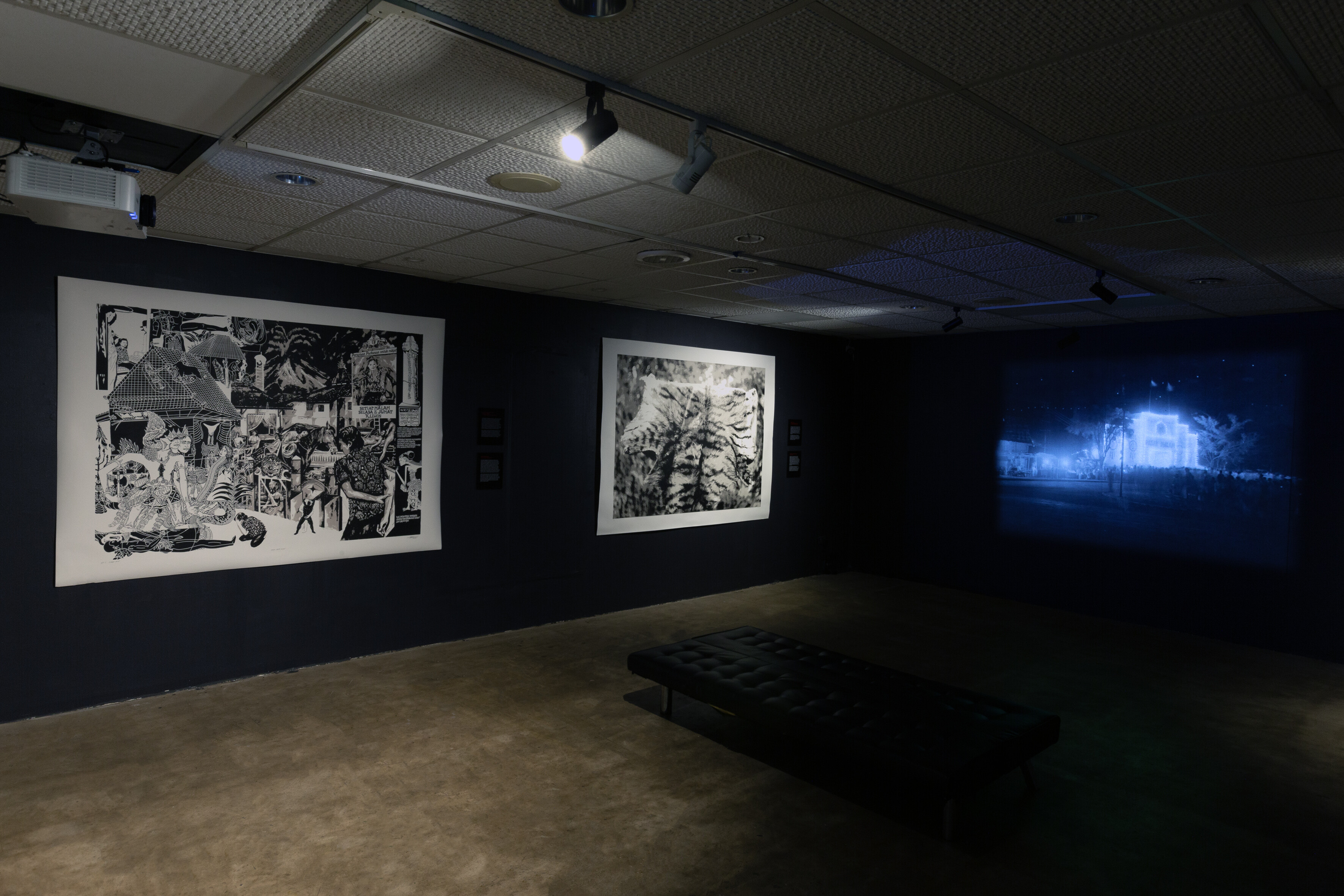 <p>Installation view of <em>Pasar Malam | Night Market</em> at NCCA. Photo: Nicholas Gouldhurst.</p>
