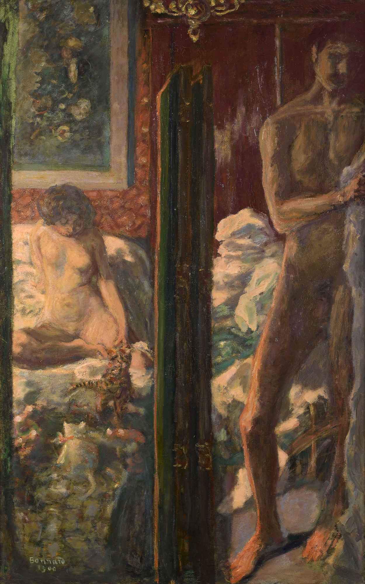 Pierre Bonnard, <em>Man and woman</em>, 1900, oil on canvas, 115.0 × 72.3 cm. Musée d’Orsay, Paris. Acquired, 1948 (RF 1977 76). Photo © RMN-Grand Palais (Musée d’Orsay) / Gérard Blot.