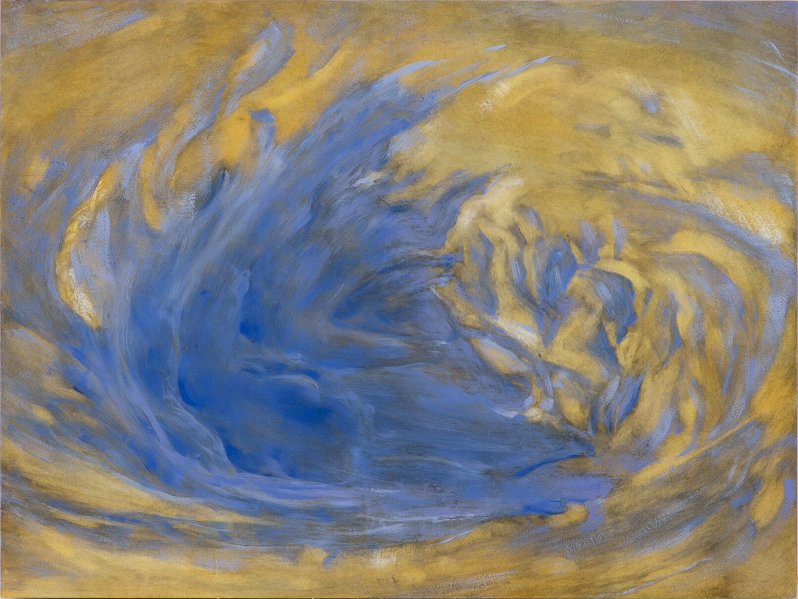 <p>Piers Greville, <em>Typhoon Yagi 2</em>, 2025, oil on clay board, 30.5cm x 40.6cm. </p>