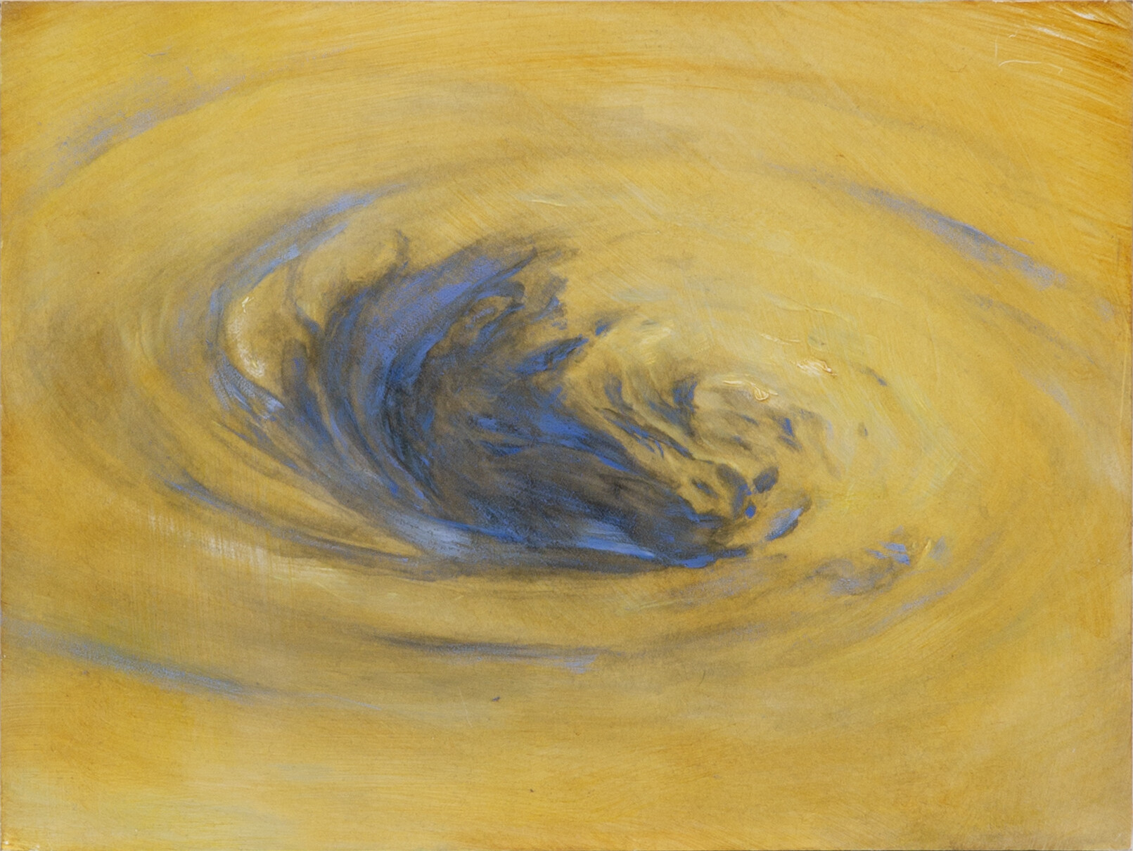 <p>Piers Greville, <em>Typhoon Yagi 1</em>, 2025, oil on clay board, 30.5cm x 40.6cm. </p>