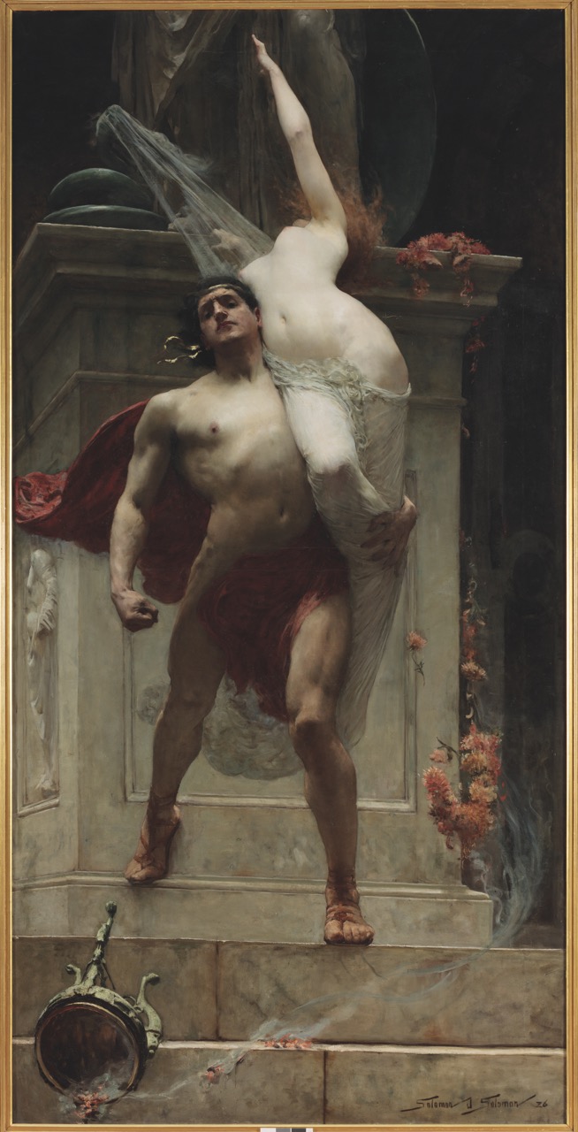 Solomon J. Solomon, <em>Ajax and Cassandra</em>, 1886, oil on canvas. Art Gallery of Ballarat