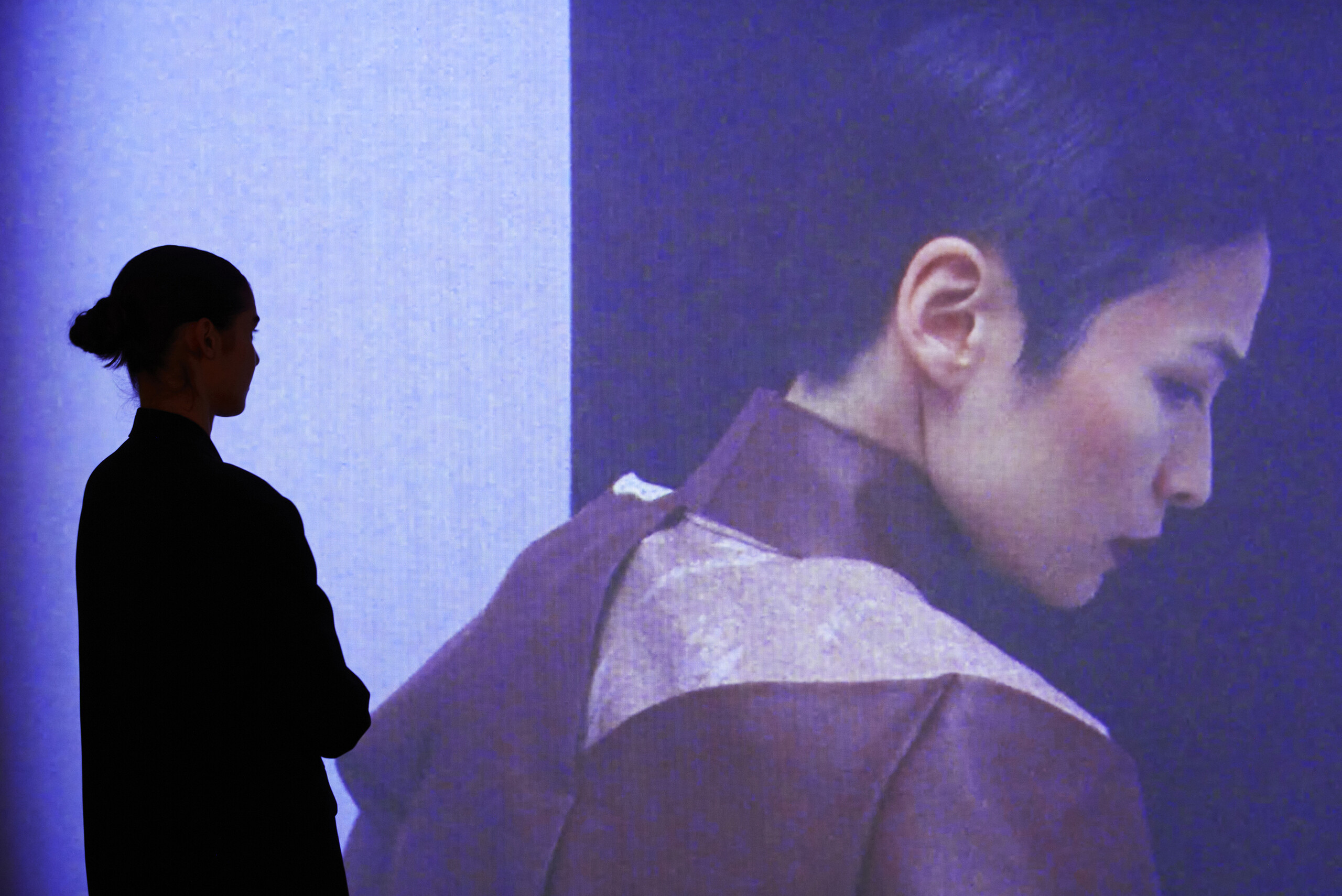 Nikki Lam, <em>the unshakable destiny_2101</em>, 2021, installation view, <em>Primavera 2023: Young Australian Artists</em>, Museum of Contemporary Art Australia, Sydney, 2023, 16mm film transferred to digital video, 2K, colour, sound, image courtesy and © the artist, photograph: Zan Wimberley