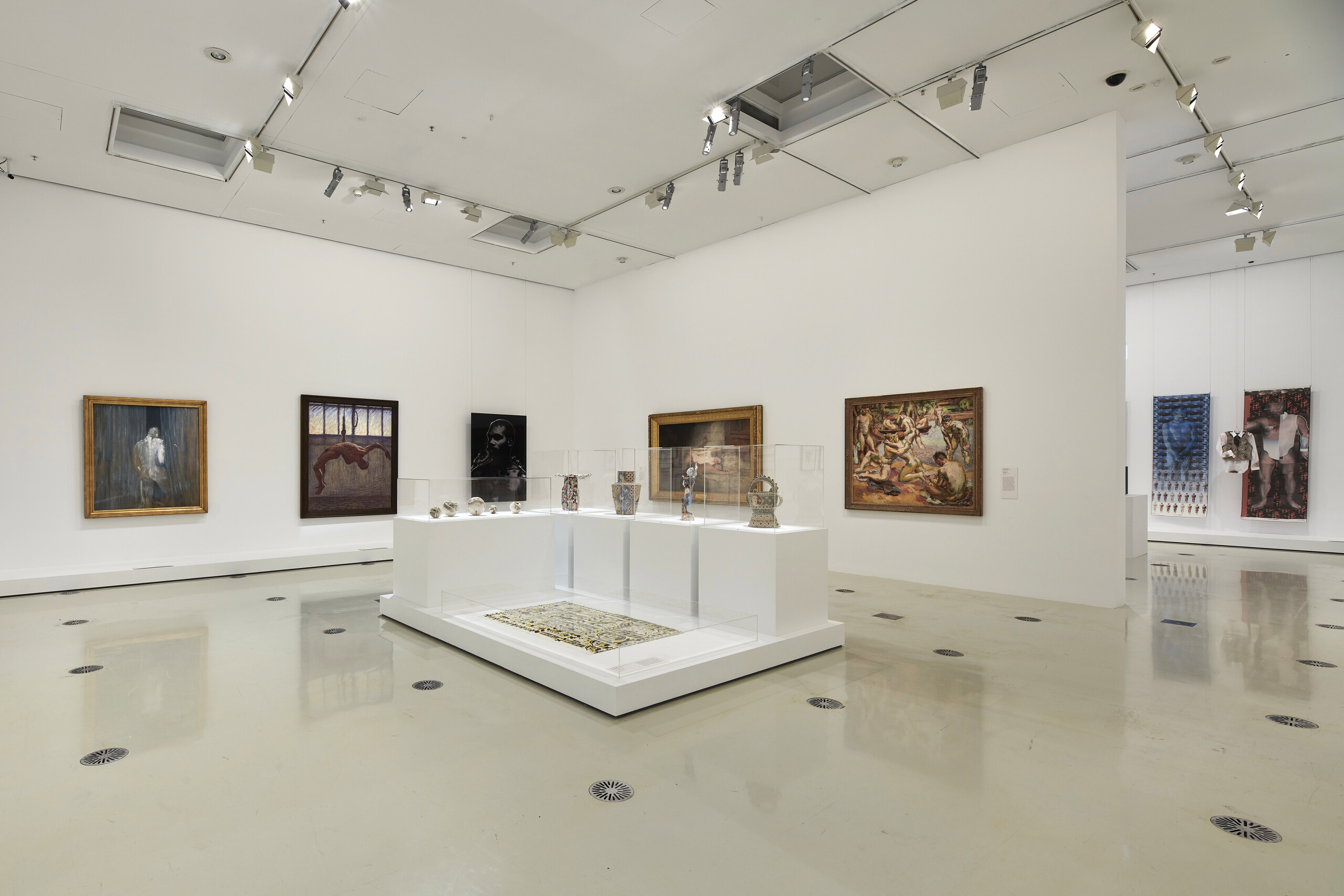 Installation view of <em>QUEER: Stories from the NGV Collection </em> on display from 10 March - 21 August 2022 at NGV International, Melbourne. Photo: Sean Fennessy