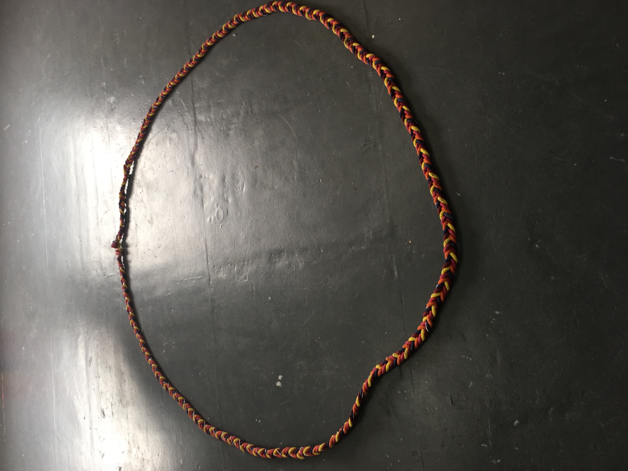 Kieran Butler, <em>Magic Circle</em>, 2018 (detail). Performance installation, braided ritual ropes and polaroids. Dimensions variable. Collaboration with Samuel Beatty, Emma Size and Matthew Varney.
