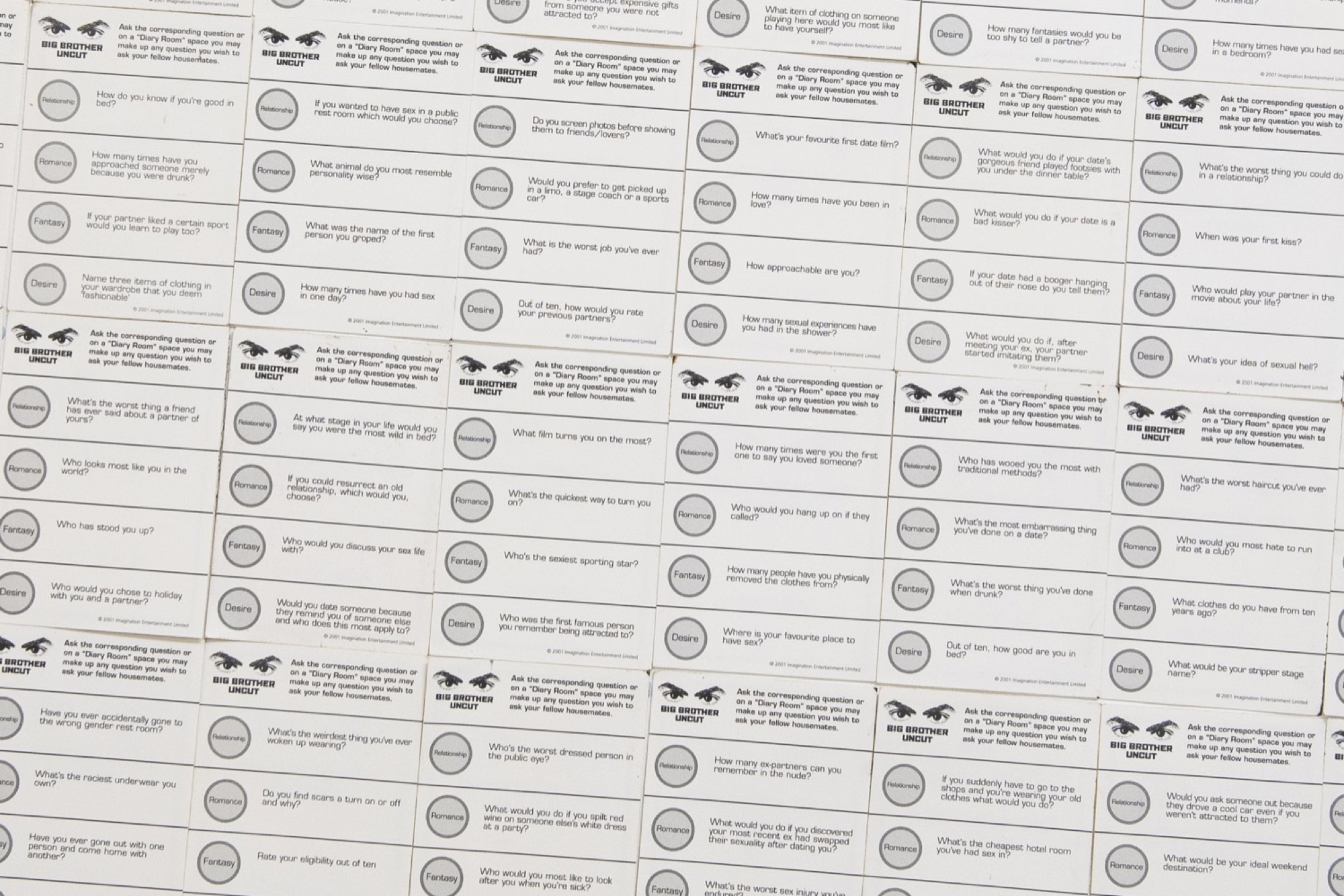 Rex Veal, <em>Untitled</em>, 2020, cardboard playing cards, 400mm x 520mm. Bossy’s Gallery. Courtesy of Bossy’s gallery. Photo: Jordan Halsall