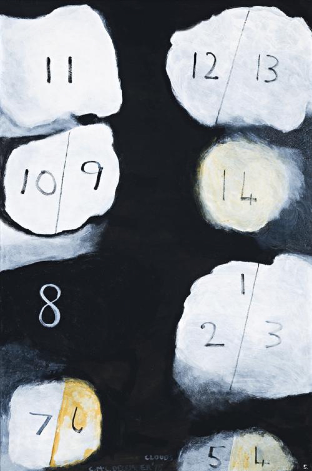 Colin McCahon, <em>Cloud 5</em>, 1975.