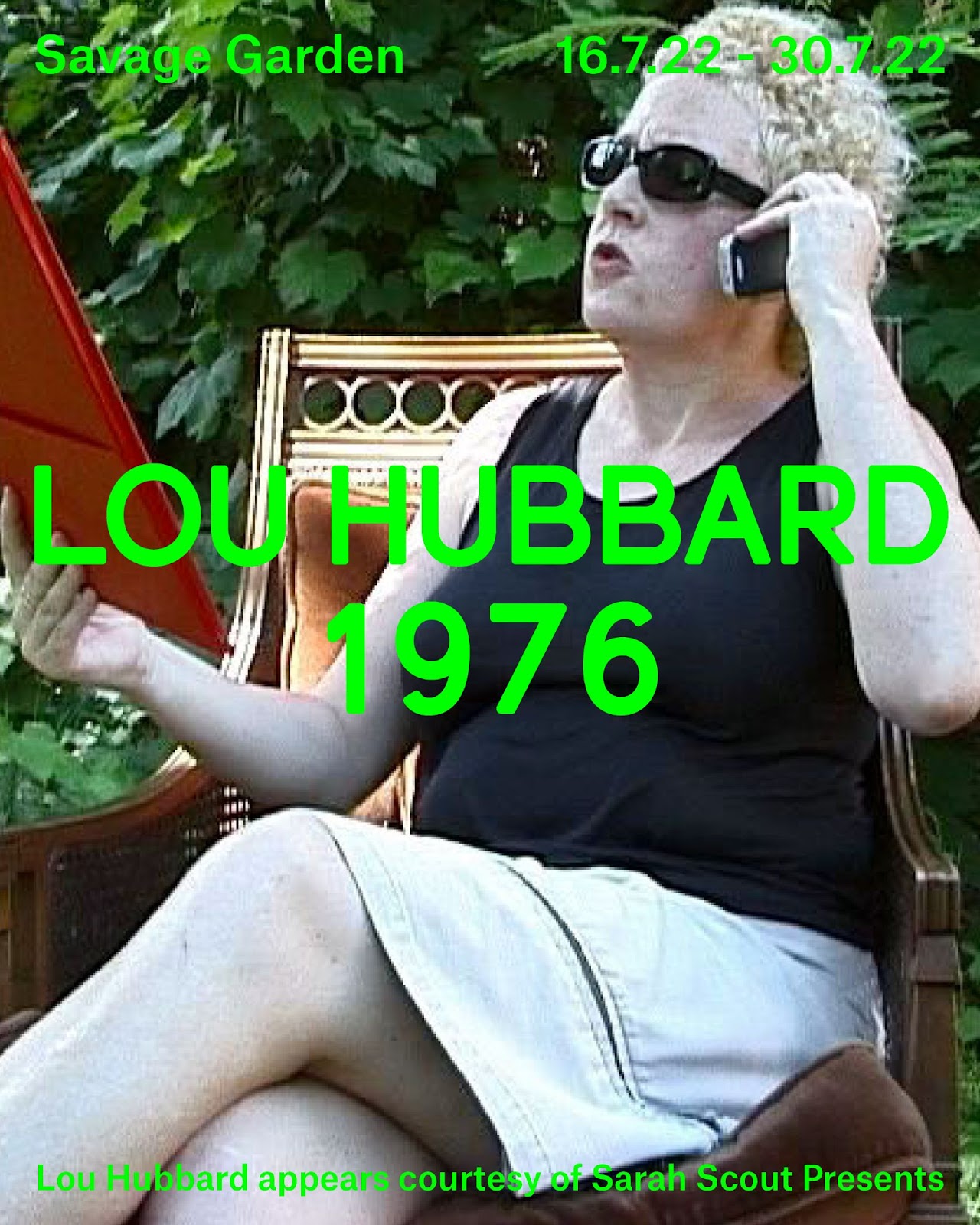 Lou Hubbard: 1976 exhibition invite. Courtesy of Savage Garden.