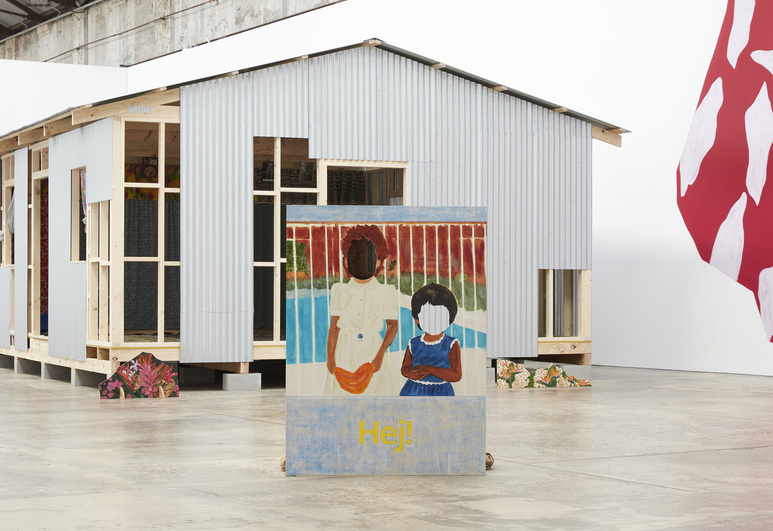 Salote Tawale, Installation view, <em>I remember you</em>, Carriageworks, 2023. Photo: Zan Wimberley.